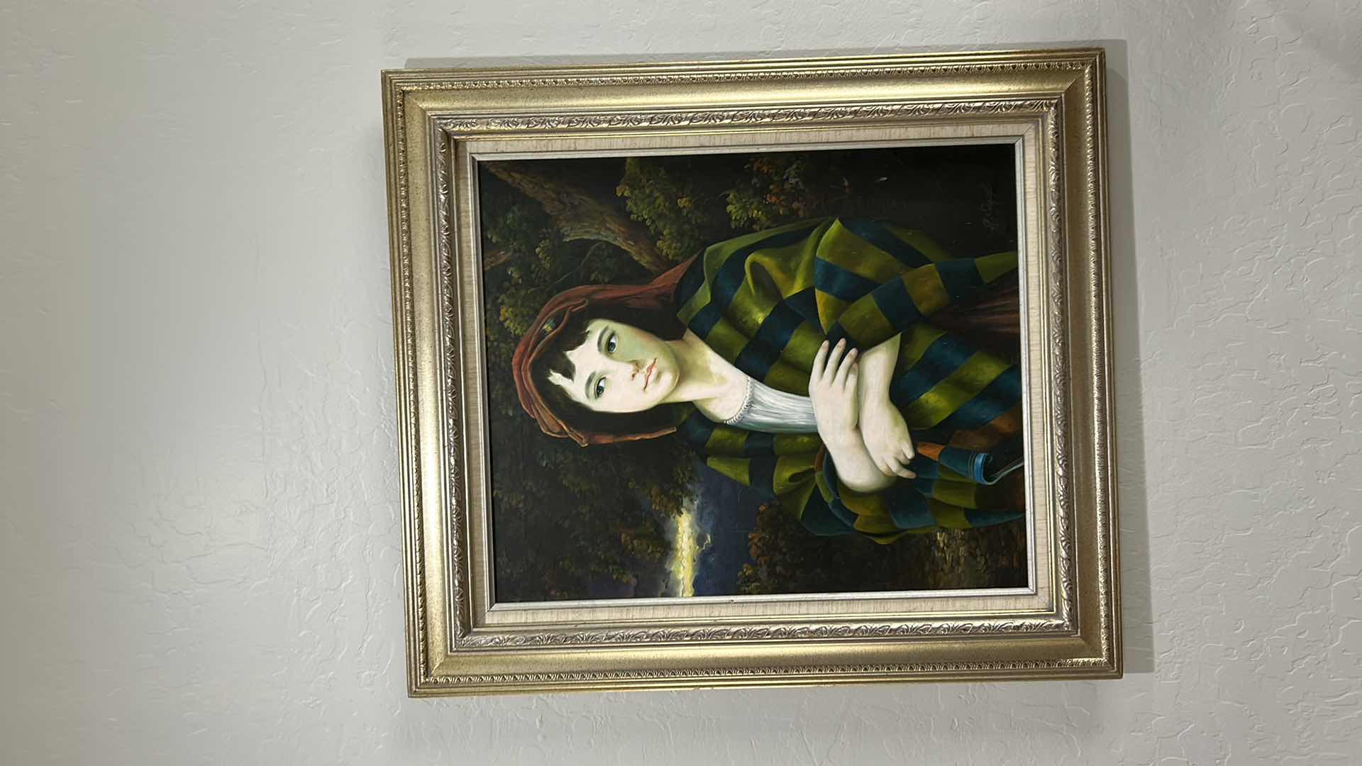Photo 1 of FRAMED SIGNED SEGAL HAND-PAINTED OIL PAINTING REPRODUCTION OF WILLIAM-ADOLPHE BOUGUEREAU’S “L’ORAGE” 27" X 31"