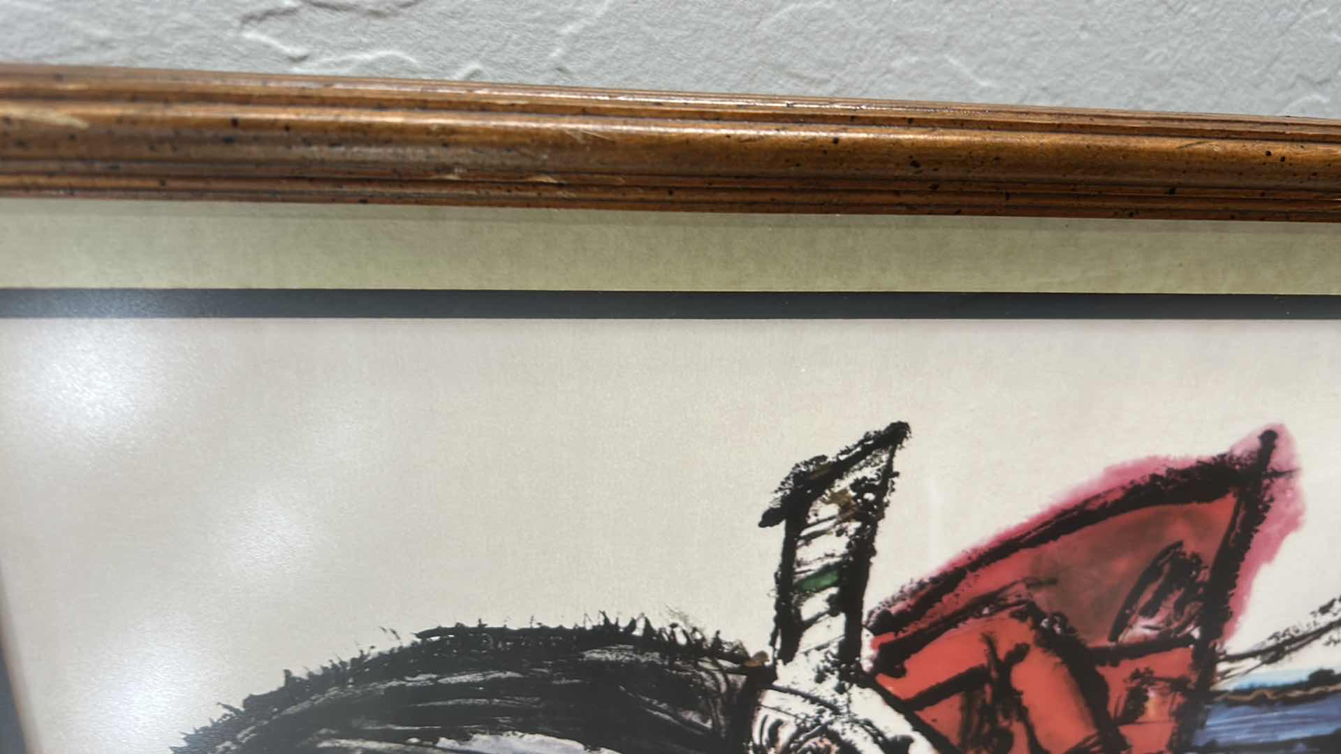 Photo 1 of FOUR FRAMED VINTAGE 1970S MILITARY CARICATURE PRINTS BY INTERCRAFT INDUSTRIES CORP ARTIST BLATT,  13” x H17 1/2”