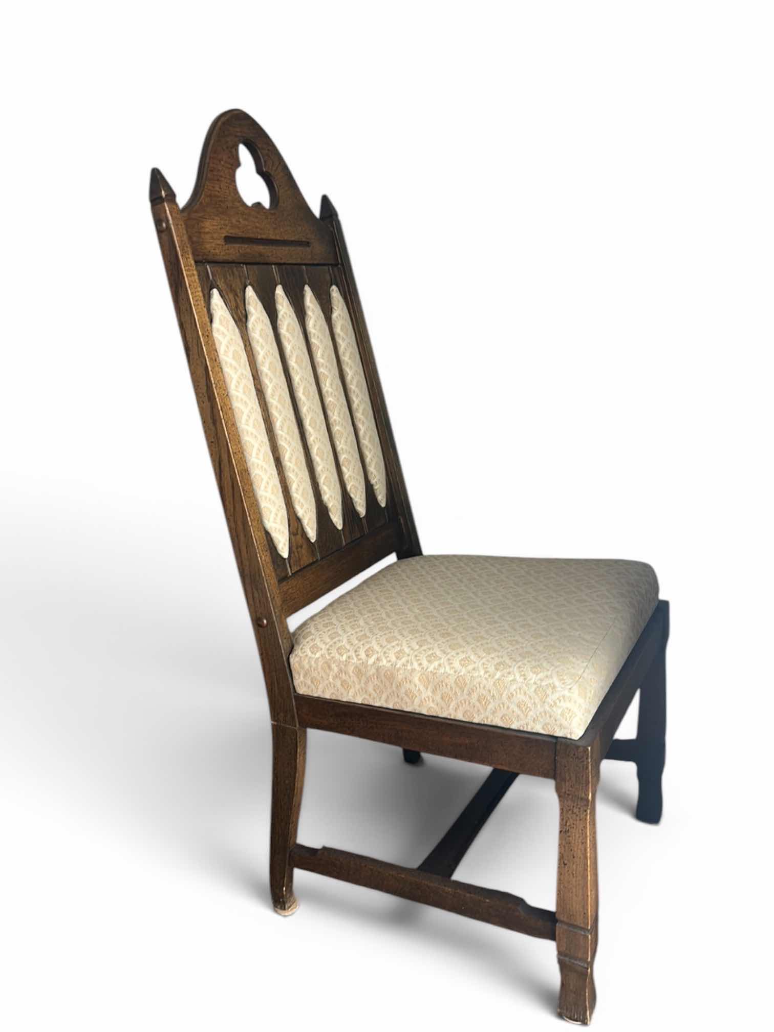 Photo 1 of CUSTOM WALNUT GOTHIC REVIVAL-STYLE DINING CHAIR