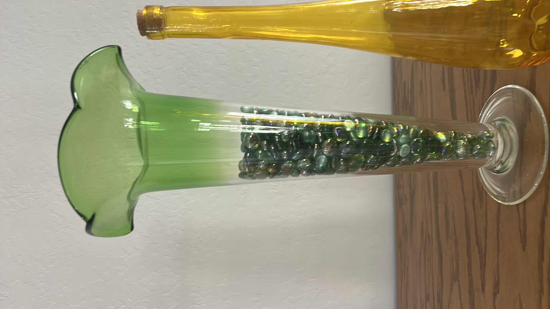 Photo 1 of 3 TALL GLASS VASES (TALLEST H20”)