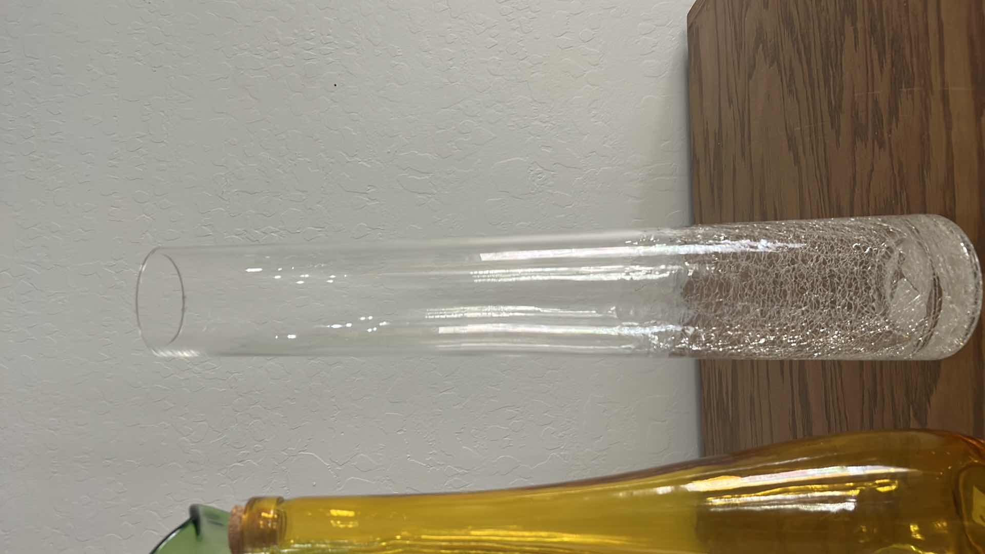 Photo 1 of 3 TALL GLASS VASES (TALLEST H20”)