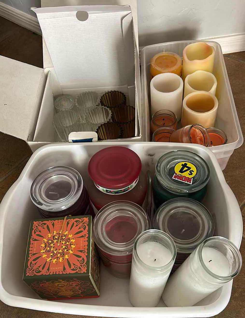 Photo 1 of 3 BOXES OF CANDLES