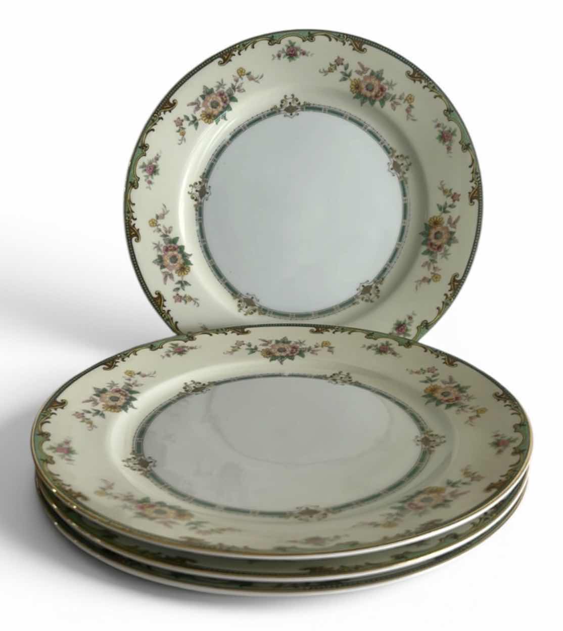Photo 1 of 4- VINTAGE NORITAKE CLINTONIA10” DINNER PLATES