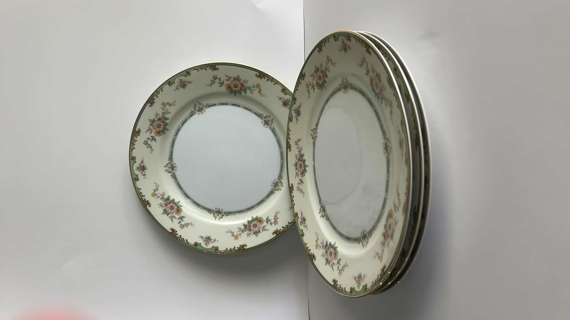 Photo 1 of 4- VINTAGE NORITAKE CLINTONIA10” DINNER PLATES