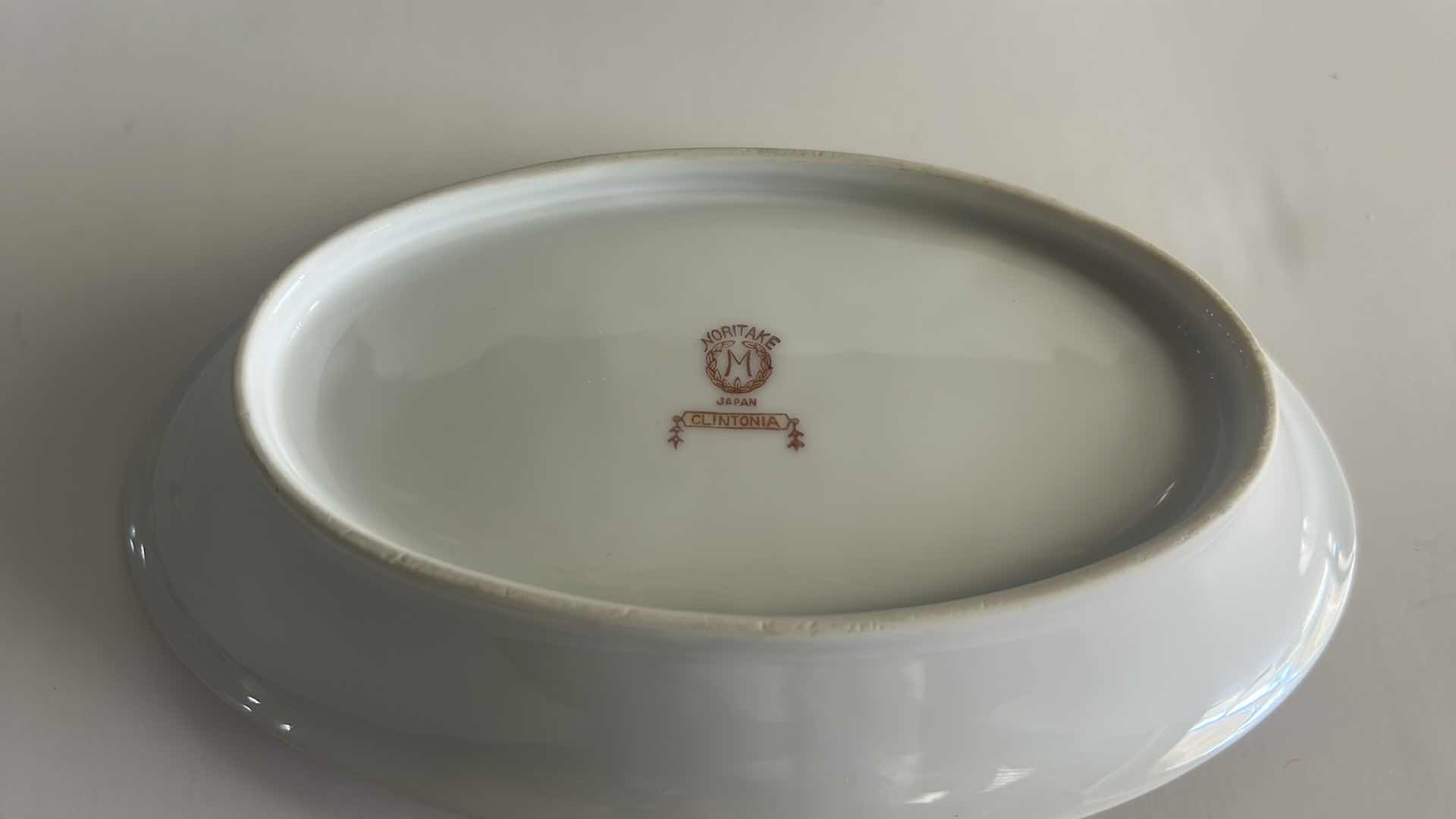 Photo 1 of 10 PC VINTAGE NORITAKE CLINTONIA DINNERWARE (LARGEST PLATE 6.5”)