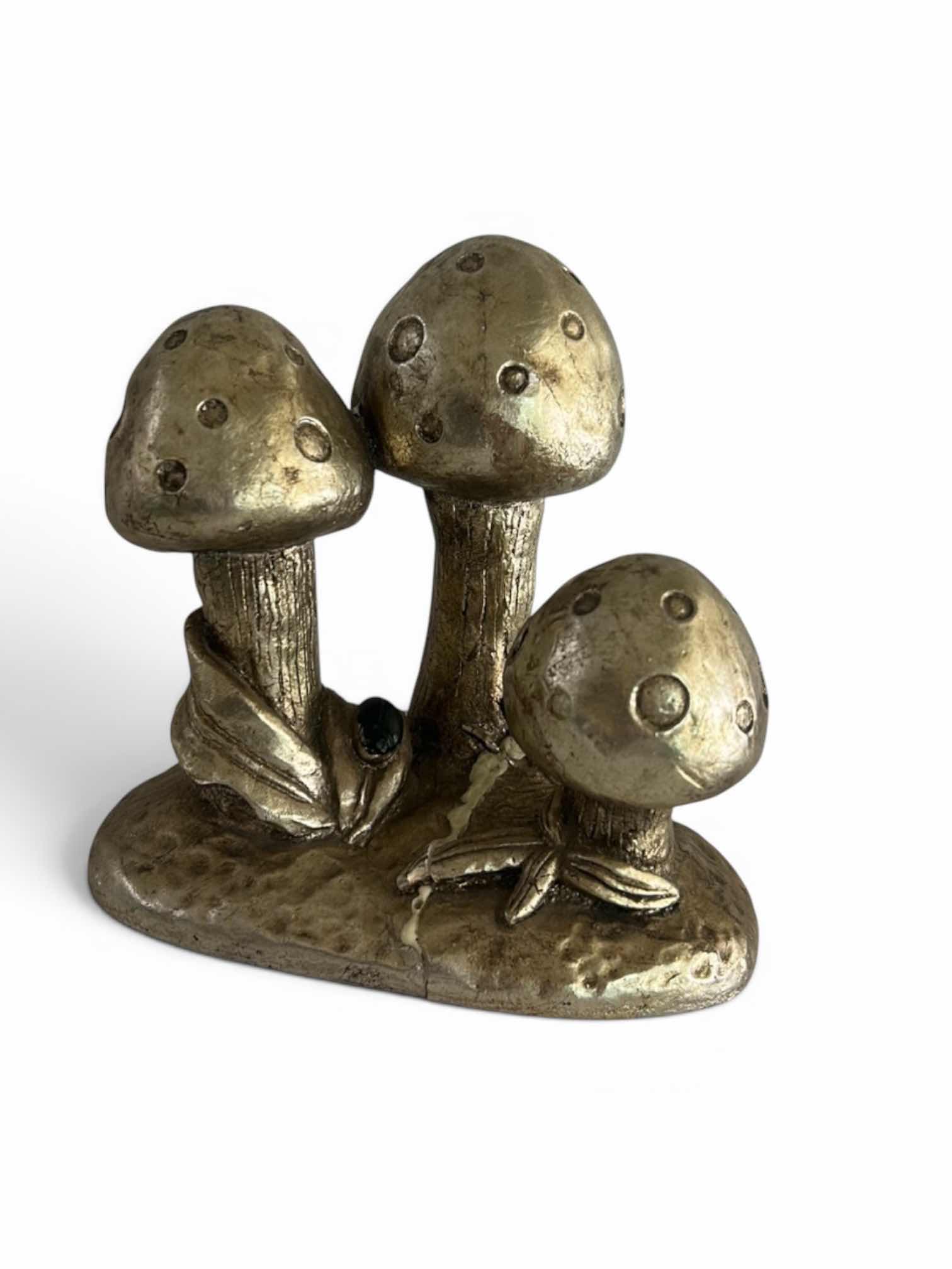 View 1 of VINTAGE 1960S–1970S CHALKWARE DECORATIVE SCULPTURE, SIGNED BY AL JAMISON. H6.5”