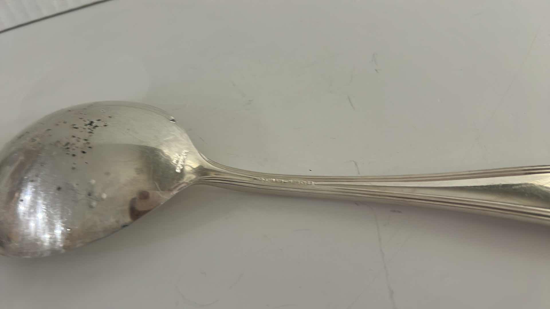Photo 1 of 3 FLATWARE PCS (2 CROWNS SILVERSMITHS)