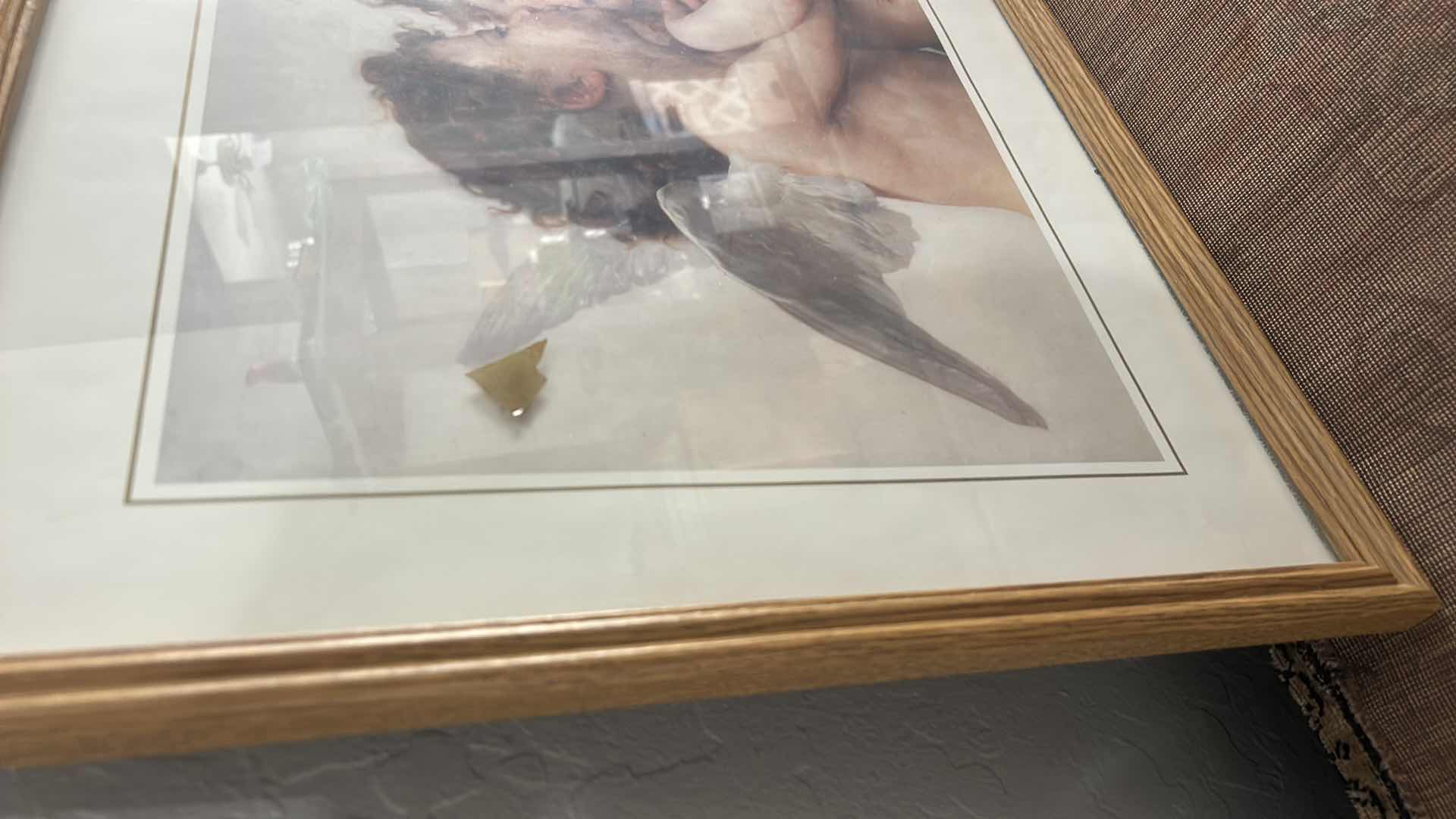 Photo 1 of FRAMED ART PRINT OF “THE FIRST KISS” BY WILLIAM-ADOLPHE BOUGUEREAU  21“ x H17“