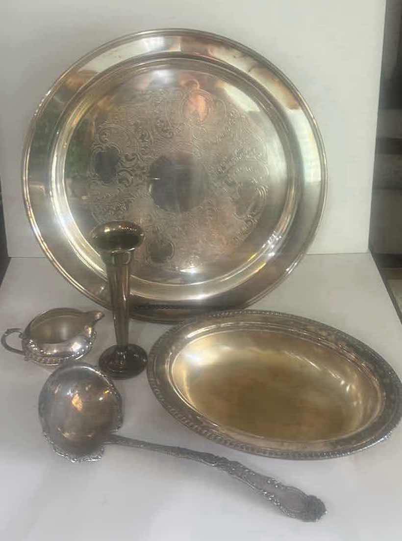 Photo 1 of SILVER PLATED COLLECTION (TRAY 15 1/4”z)