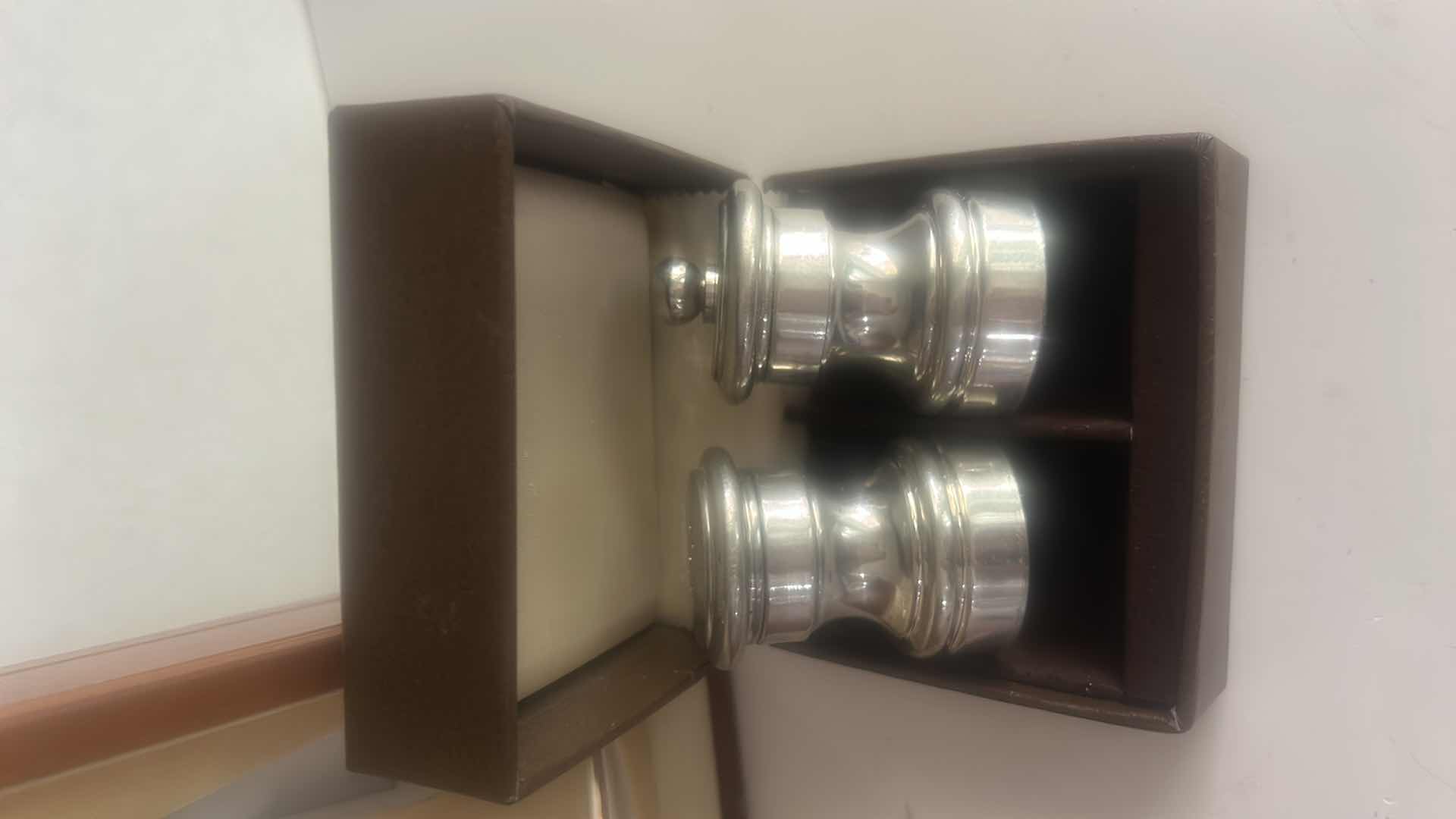 Photo 1 of BAR SET AND PEWTER SALT AND PEPPER SHAKERS
