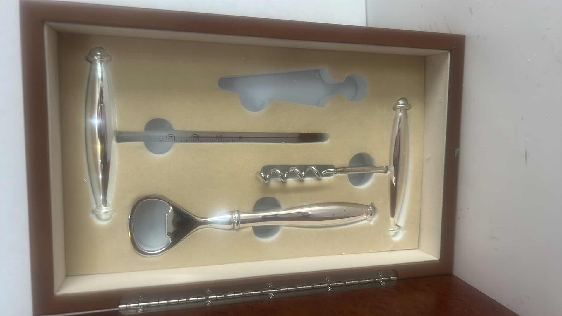 Photo 1 of BAR SET AND PEWTER SALT AND PEPPER SHAKERS