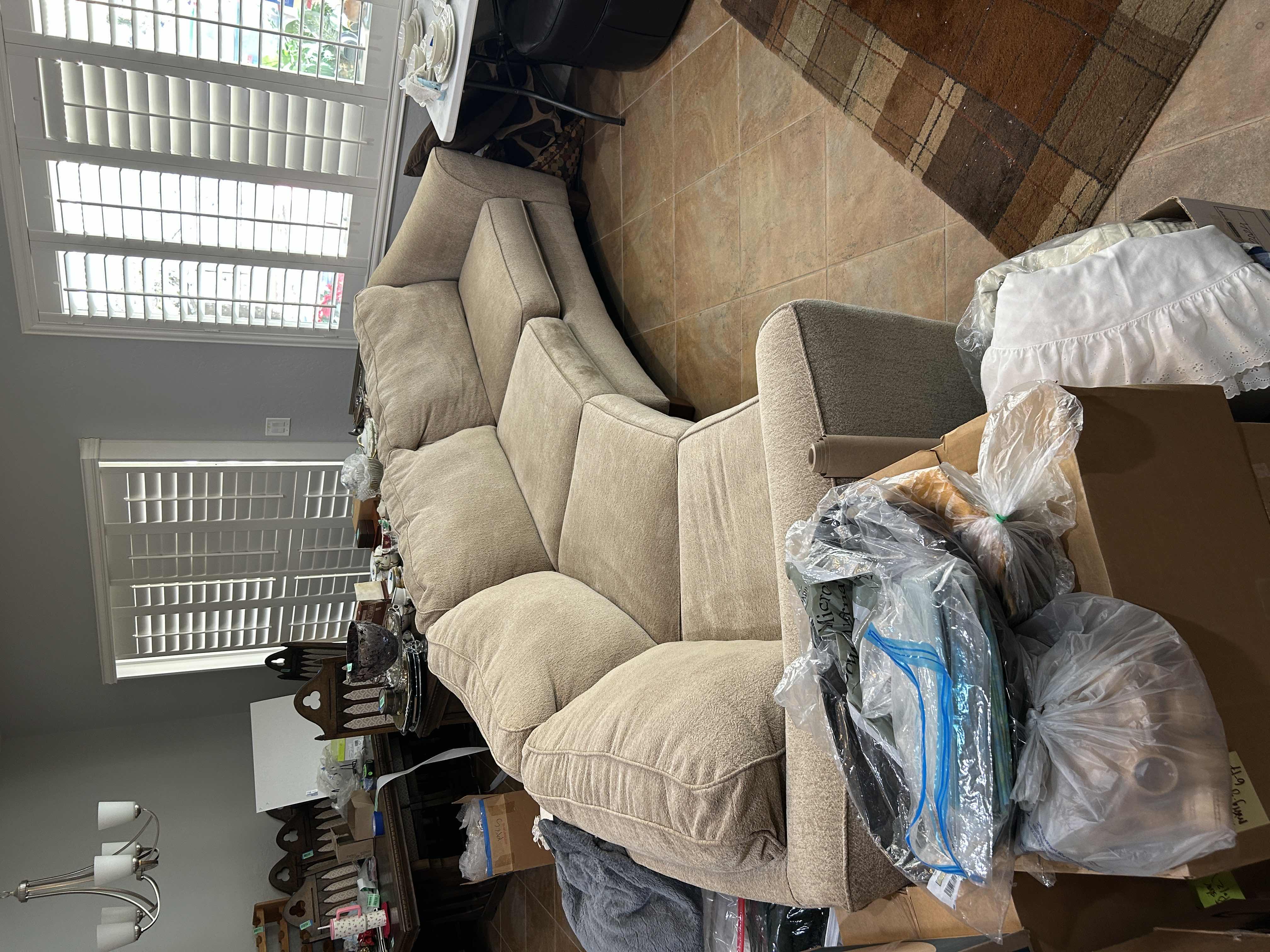 Photo 1 of ASHLEY FURNITURE CURVED SECTIONAL SOFA  14’ x 39” x H37”
