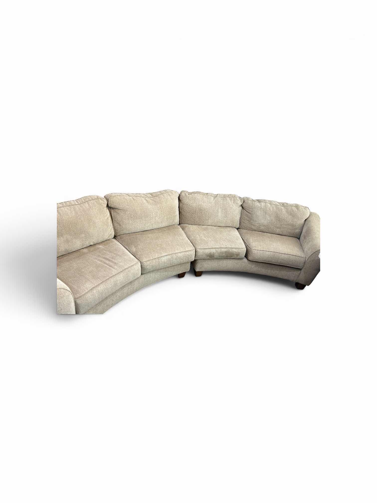 Photo 1 of ASHLEY FURNITURE CURVED SECTIONAL SOFA  14’ x 39” x H37”