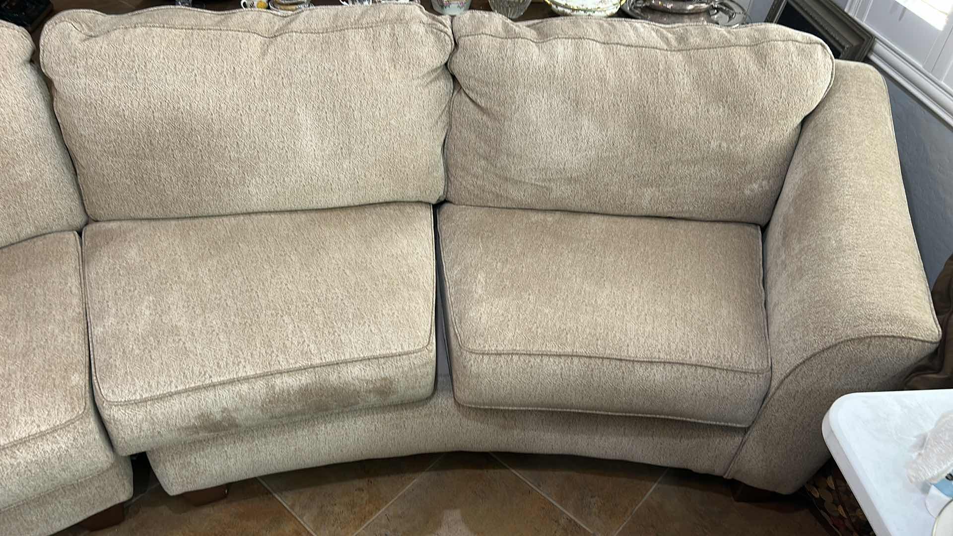 Photo 1 of ASHLEY FURNITURE CURVED SECTIONAL SOFA  14’ x 39” x H37”