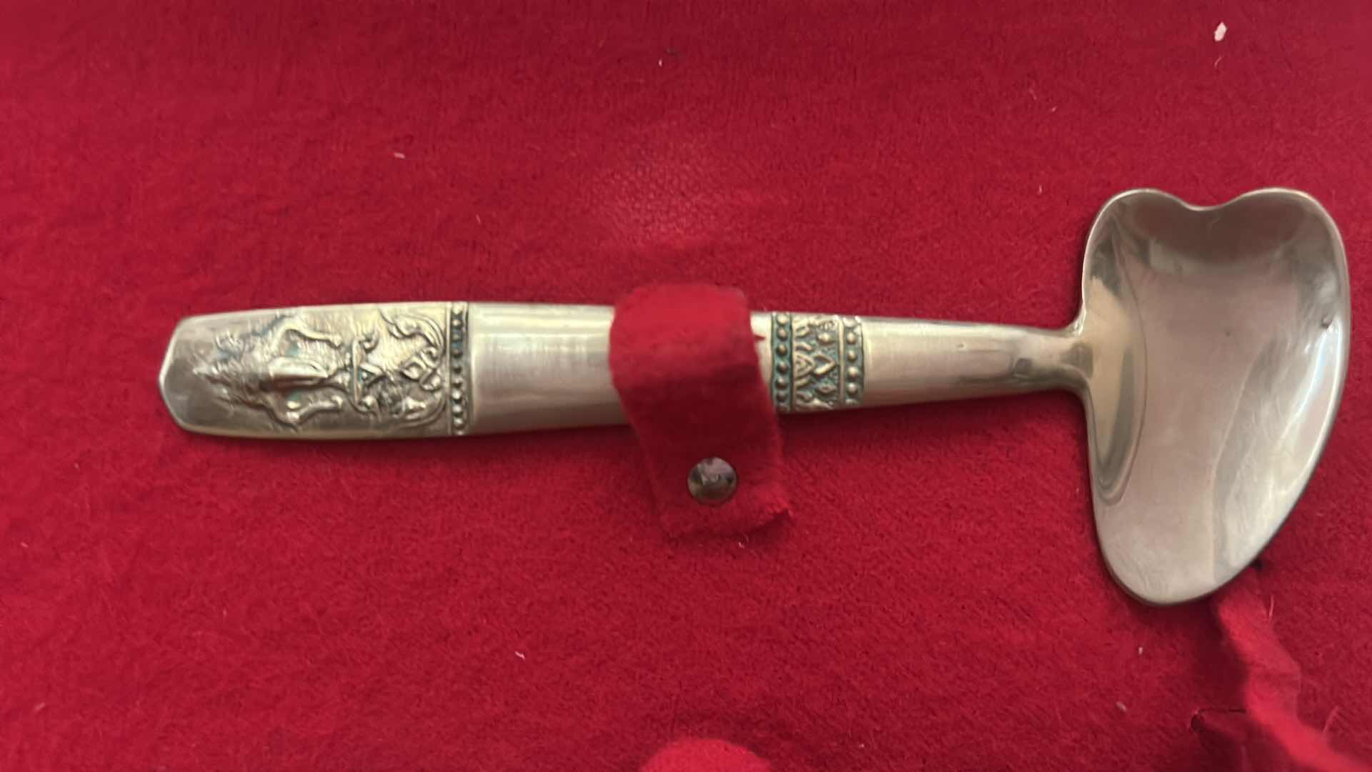 Photo 1 of VINTAGE THAI BRONZE FLATWARE, SET 87 PIECES,
