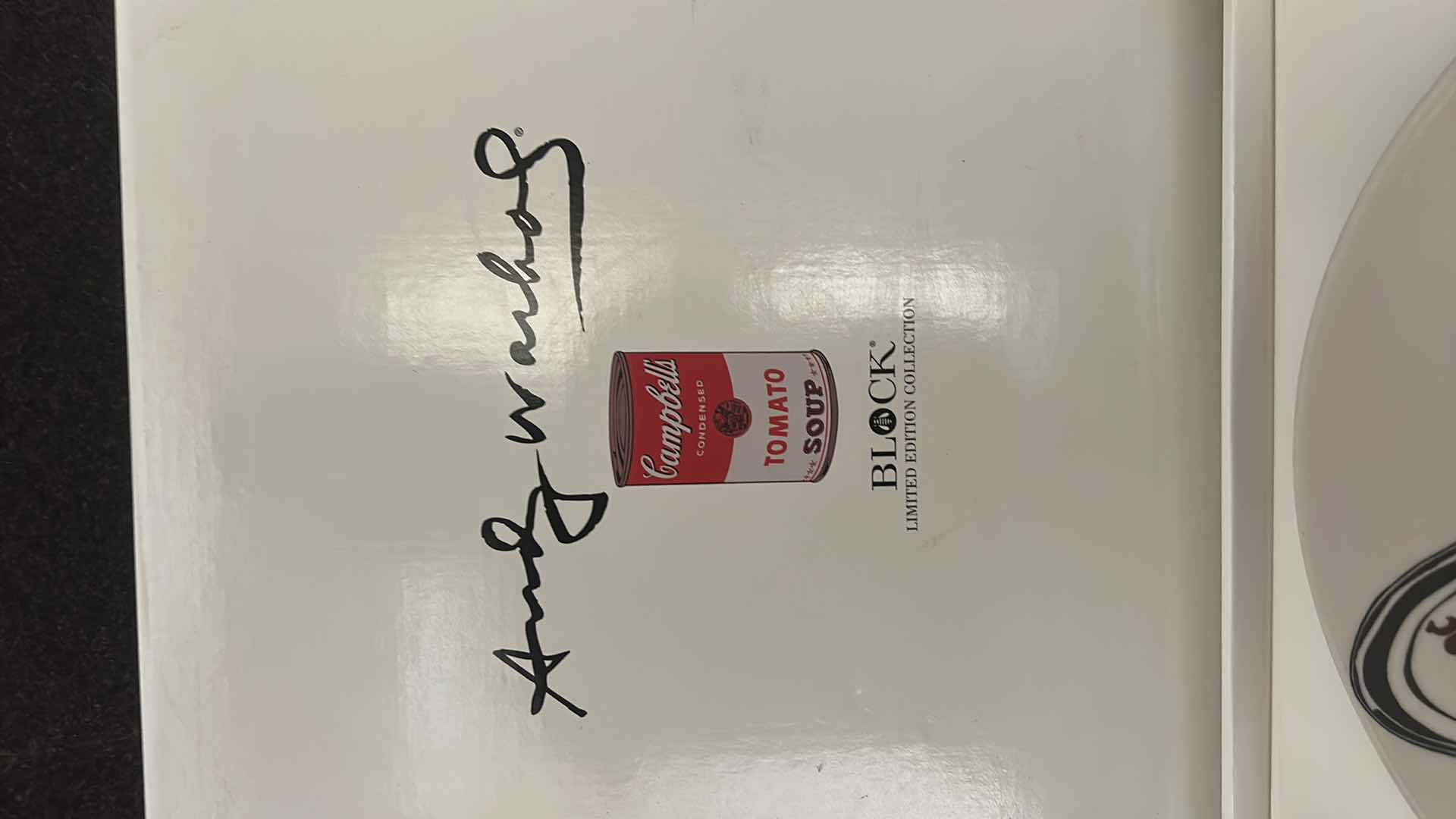 Photo 1 of ANDY WARHOL LIMITED EDITION BOX COLLECTOR SET – CAMPBELL SOUP CAN CERAMIC PLATE &  HARDCOVER  BOOKS