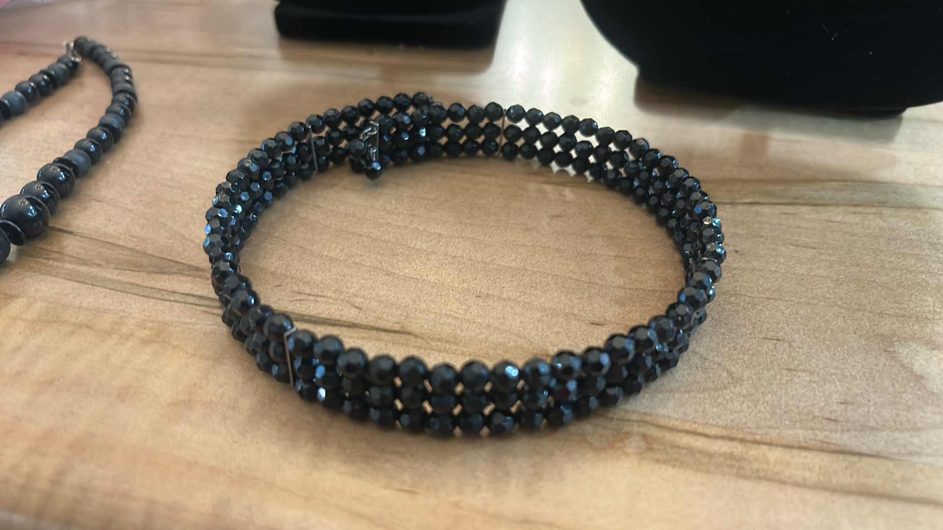 Photo 1 of 2 VINTAGE BLACK CHOKER NECKLACES
