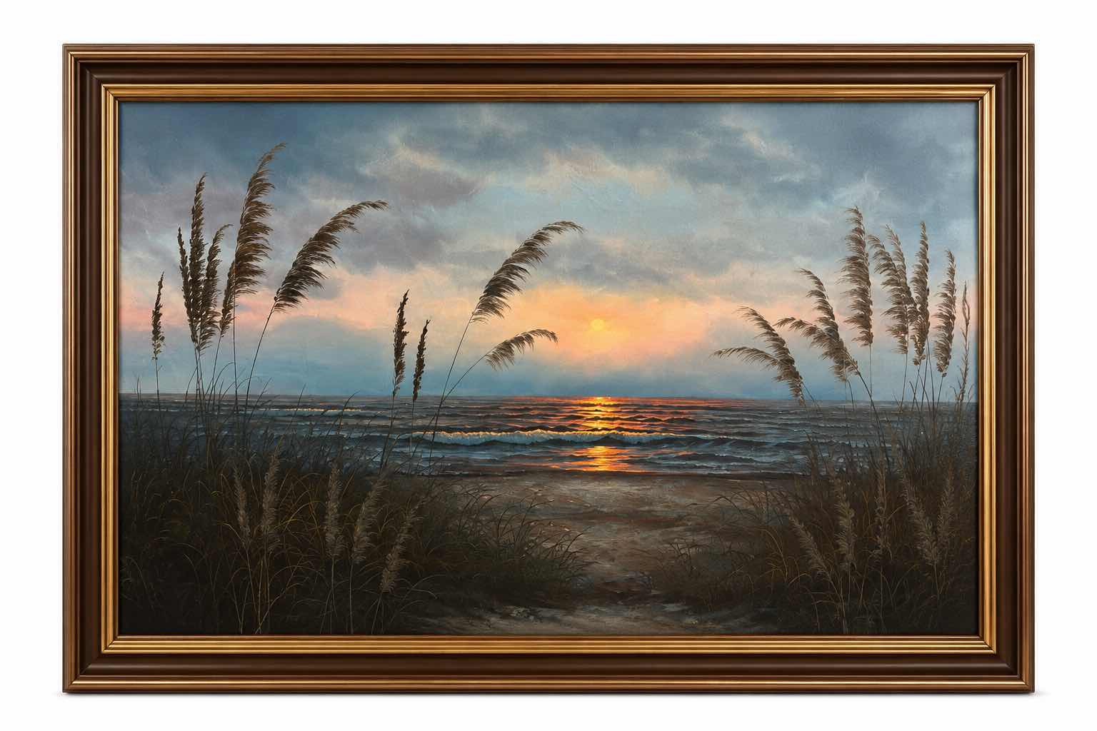 Photo 1 of FRAMED SEASCAPE PAINTING, ARTWORK, 40”x H28“