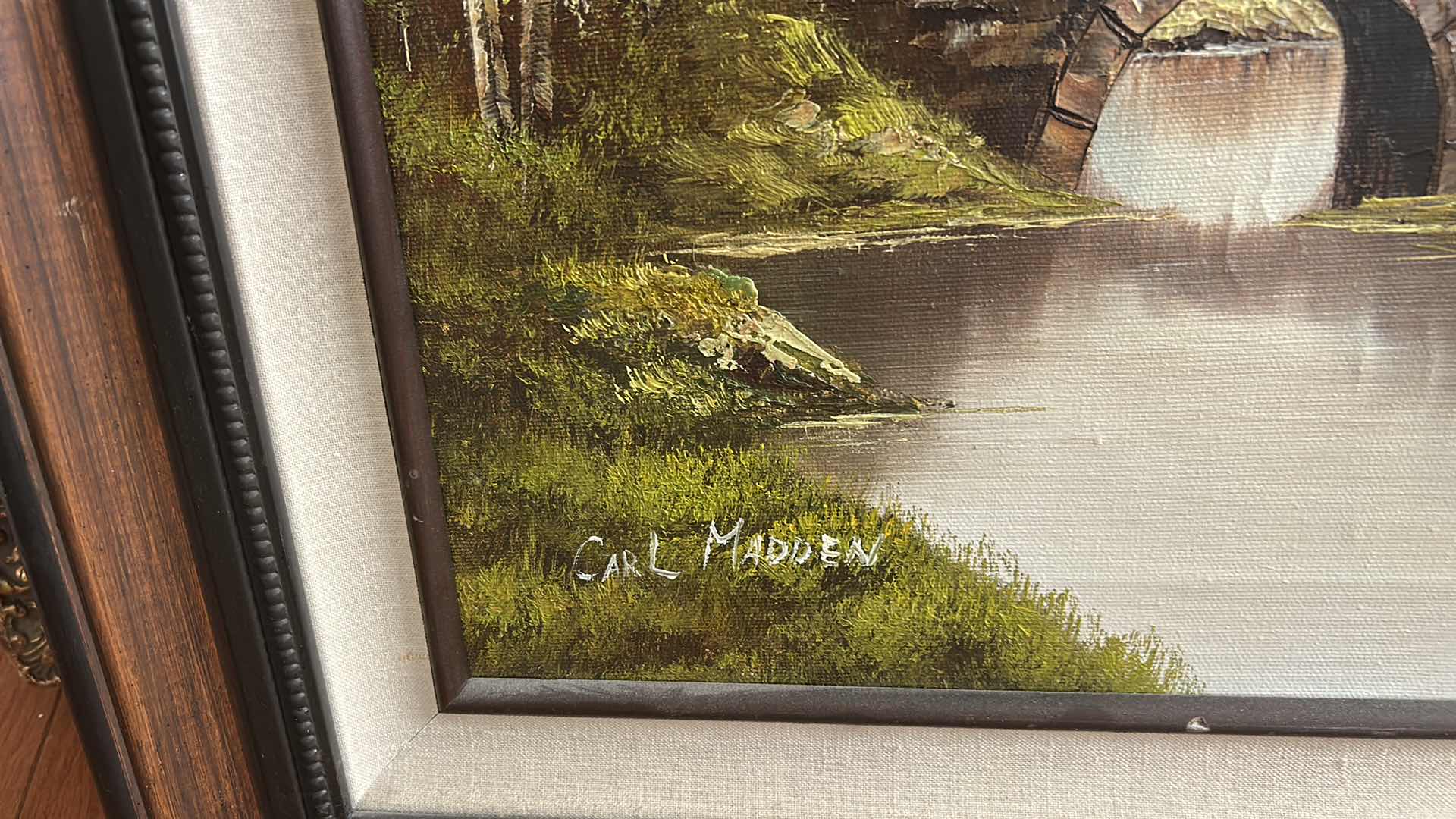 Photo 1 of FRAMED MID TO LATE 20TH CENTURY, ORIGINAL OIL ON CANVAS ARTWORK SIGNED BY ARTIST CARL MADDEN. 31“ x H27“