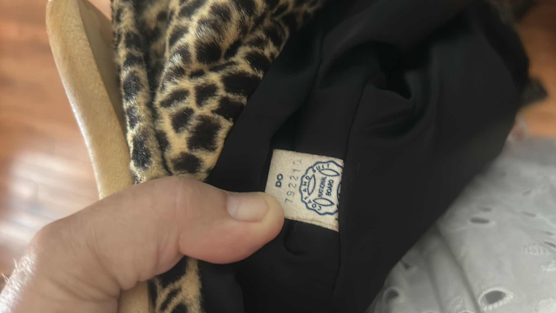 Photo 1 of VINTAGE LEOPARD PRINT TRENCHCOAT ESTIMATED SIZE S/M