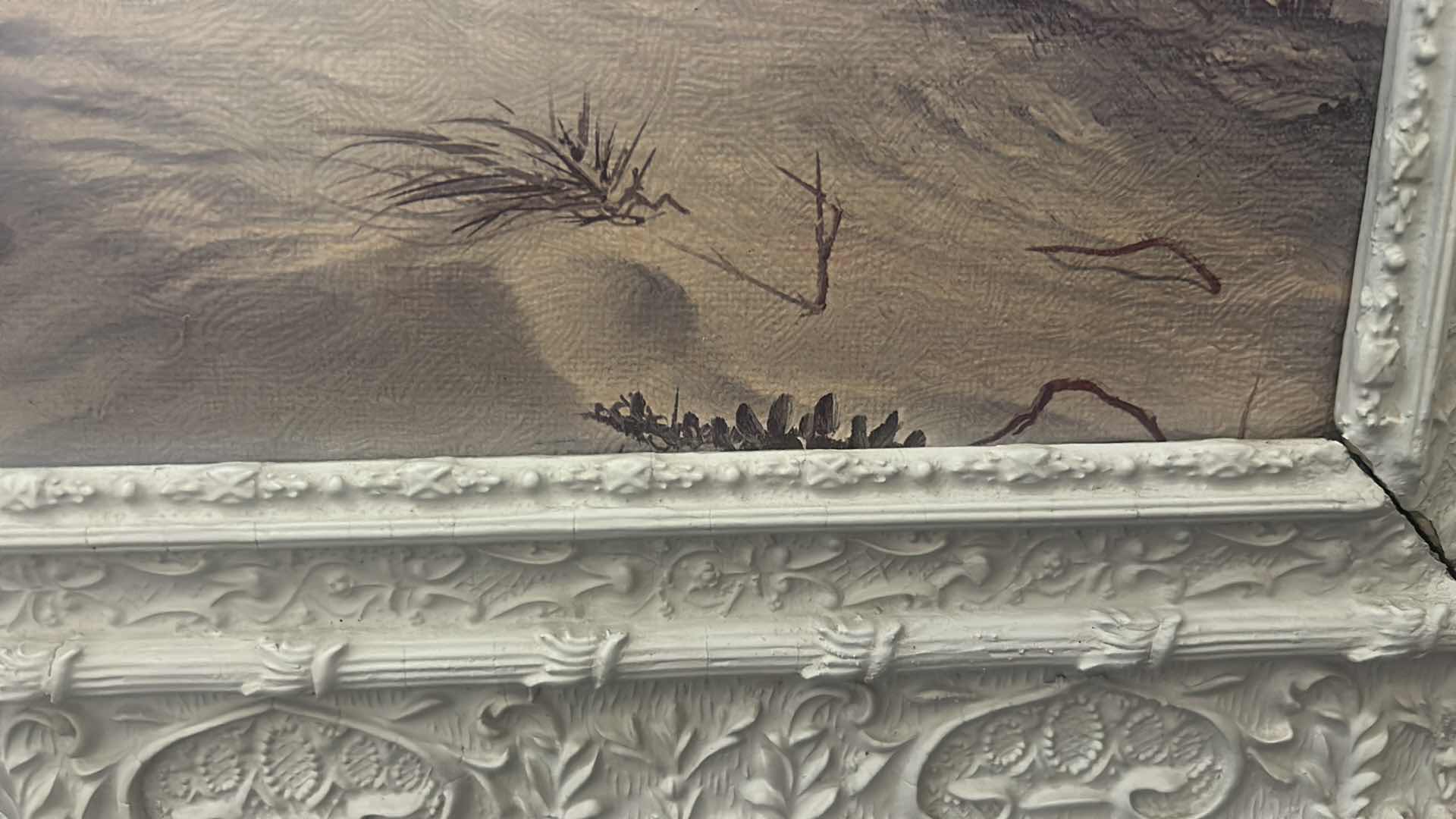 Photo 1 of FRAMED VINTAGE COASTAL SEASCAPE ARTWORK TITLED “DUNES AND SURF” BY ARTIST, DANA GIBSON NOBLE 18 1/4” x H15 1/2”