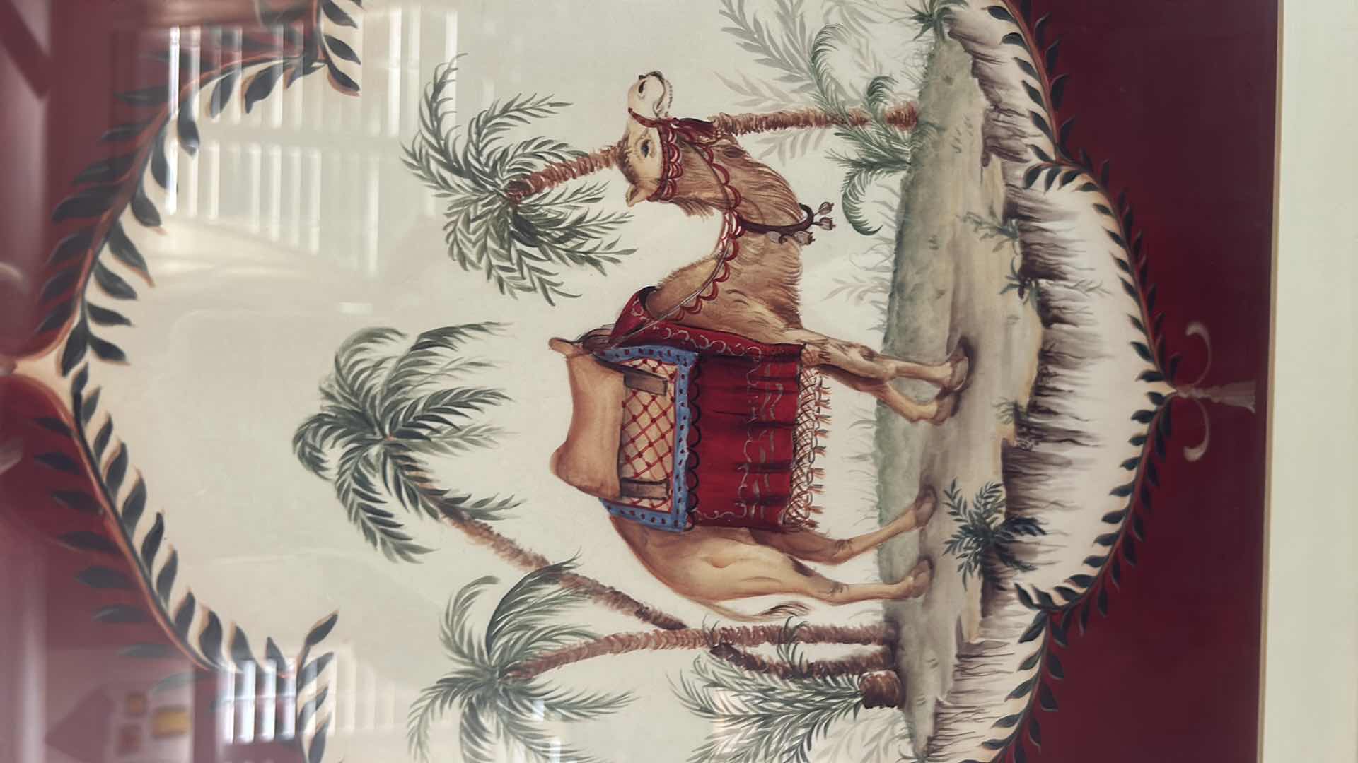 Photo 1 of FRAME PRINT ARTWORK  IS TITLED “DRESSED CAMEL” BY ARTIST JANICE M BROOKS 26 1/2“ x H26 1/2“