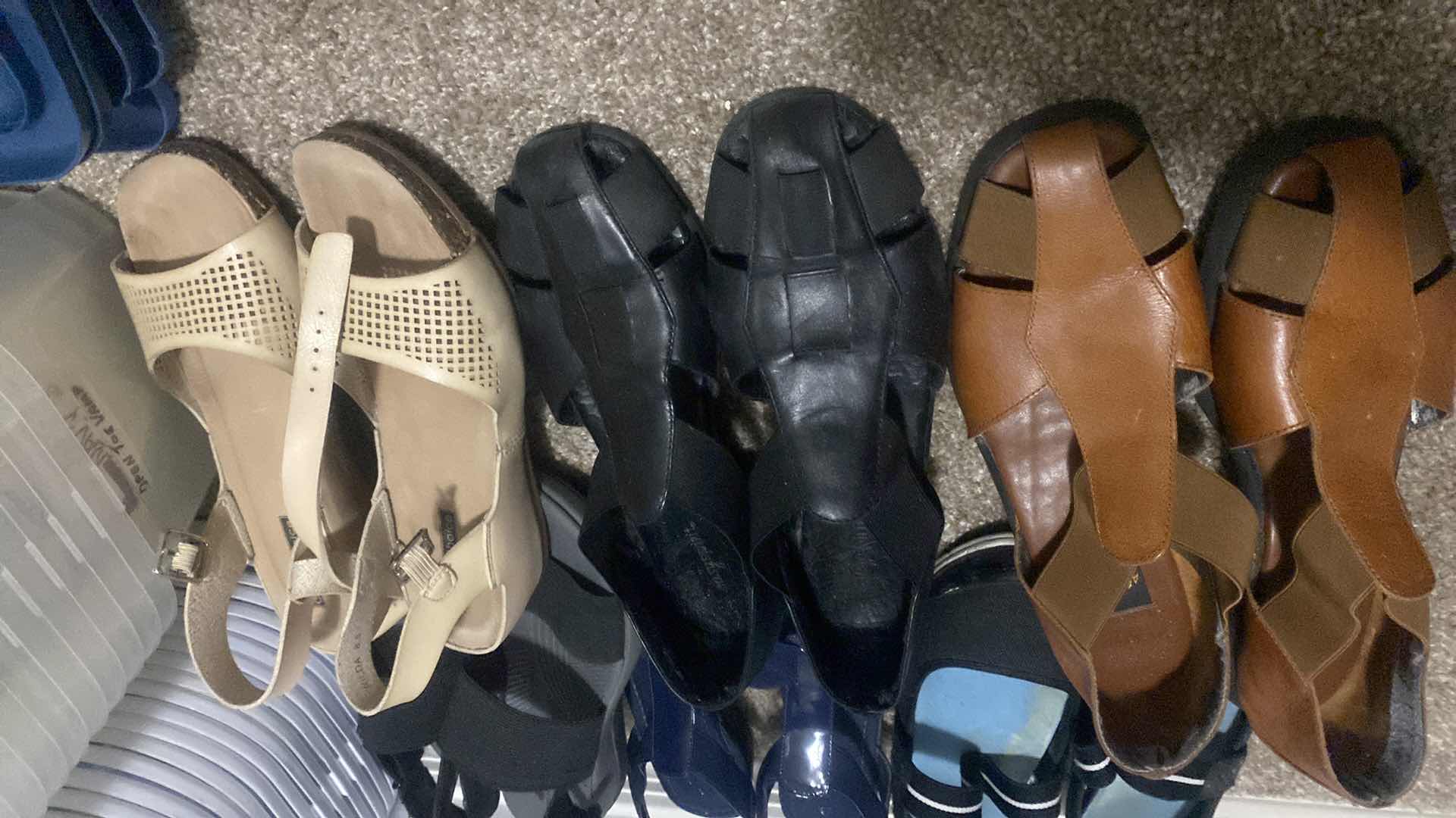 Photo 1 of 6-WOMEN’S SANDALS SIZES 8 & 8 1/2