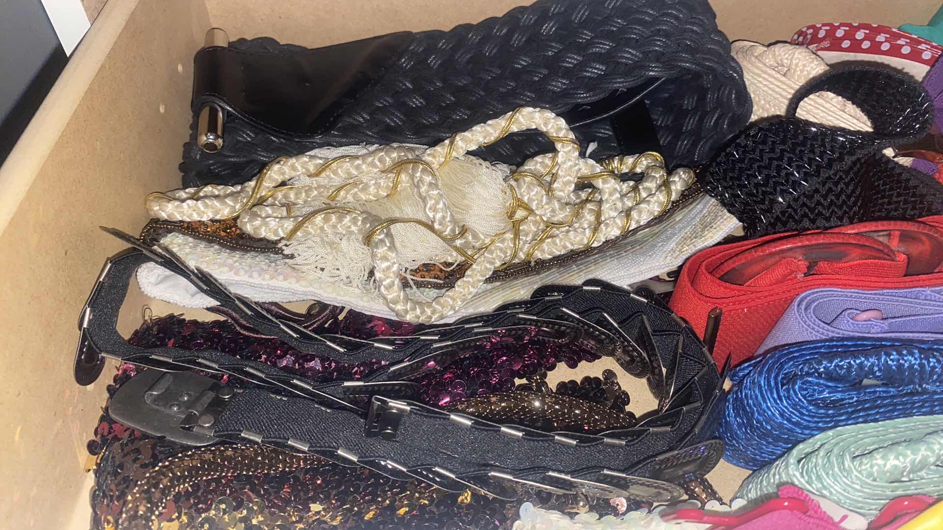 Photo 1 of CONTENTS OF DRAWER WOMEN’S BELTS