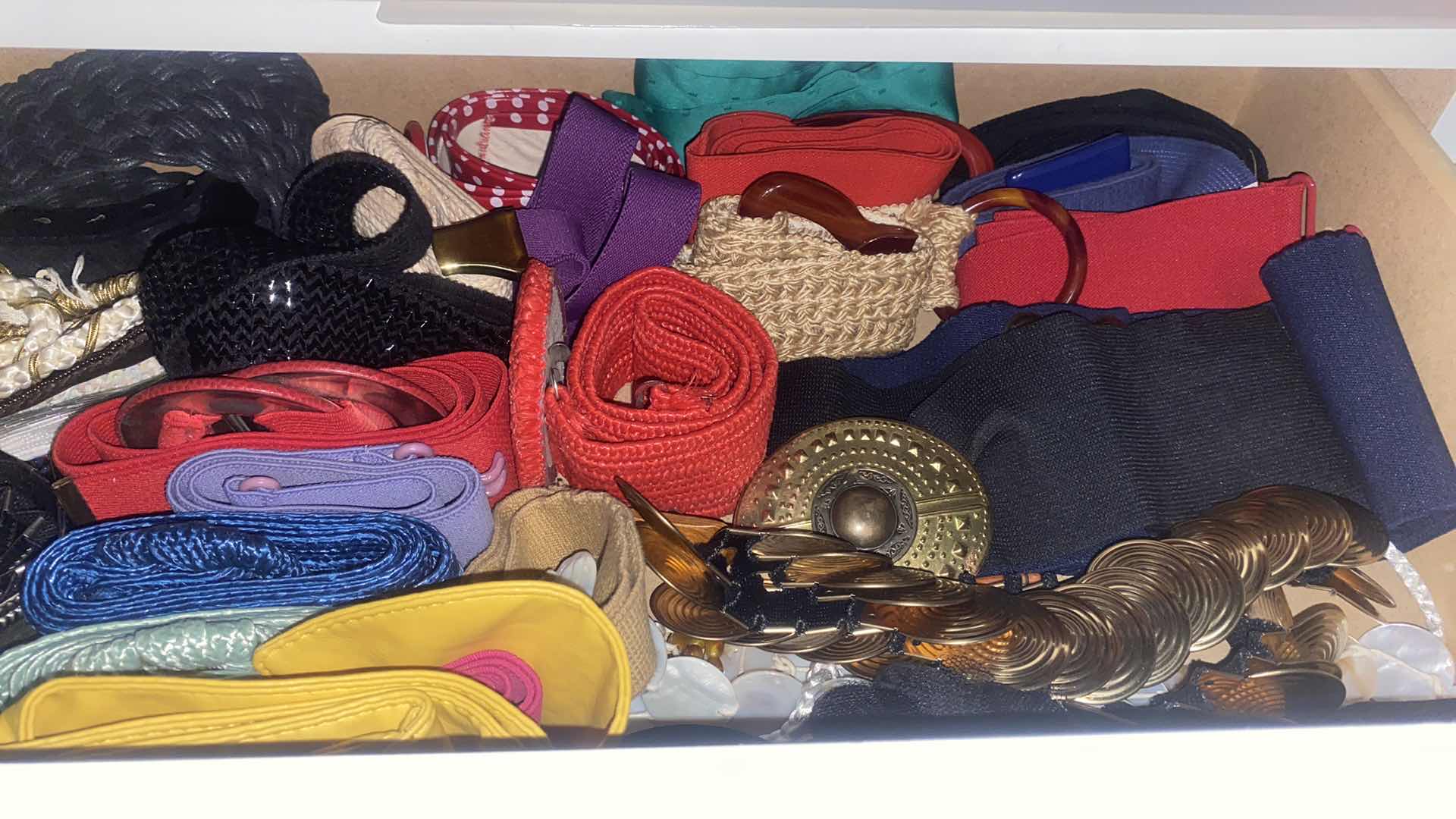 Photo 1 of CONTENTS OF DRAWER WOMEN’S BELTS