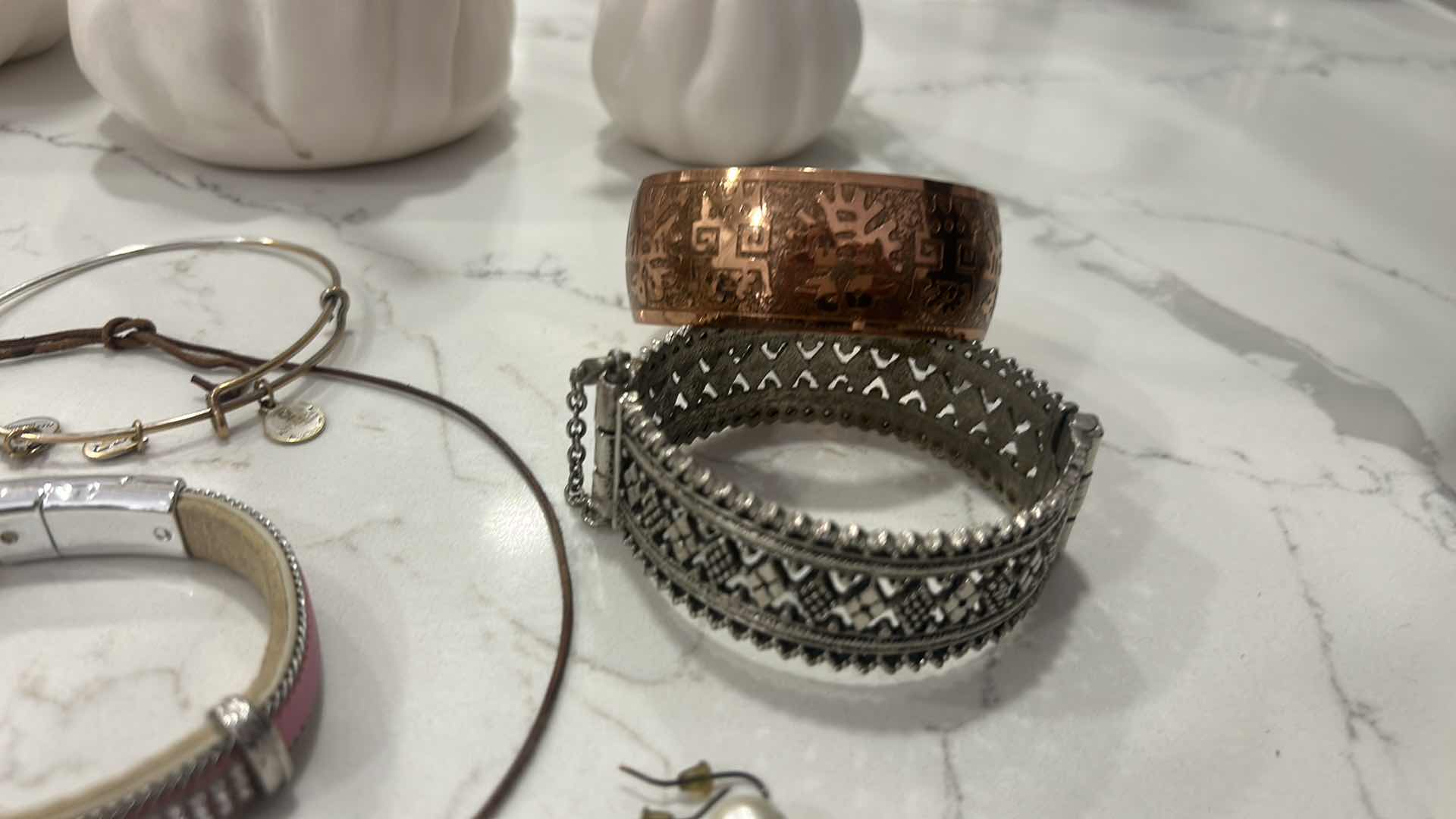Photo 1 of BRACELETS, EARRINGS, AND NECKLACE