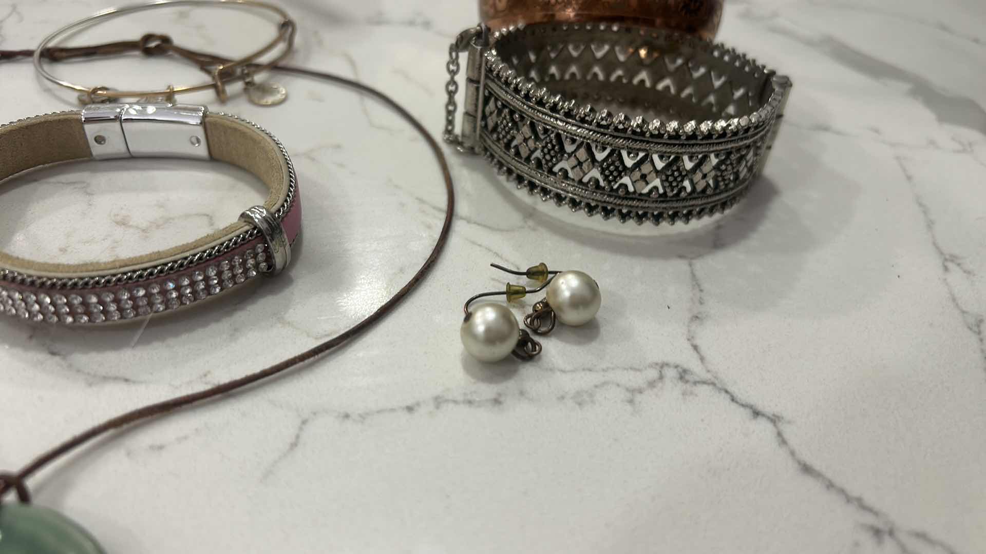 Photo 1 of BRACELETS, EARRINGS, AND NECKLACE