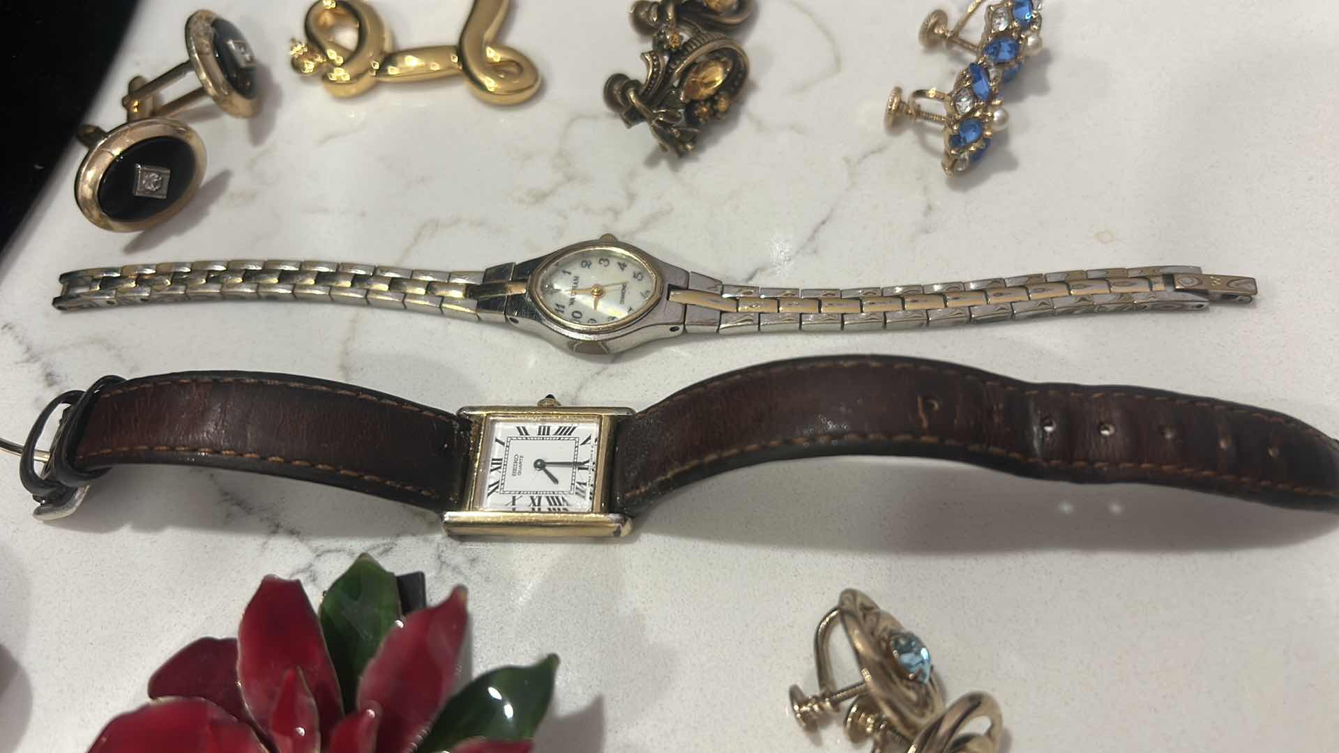 Photo 1 of WATCHES, EARRINGS, CUFFLINKS, AND PINS
