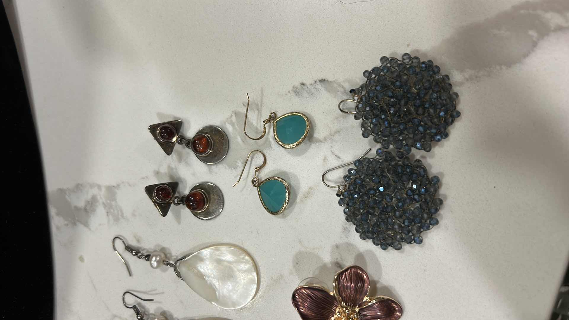 Photo 1 of JEWELRY -FIVE PAIRS OF EARRINGS