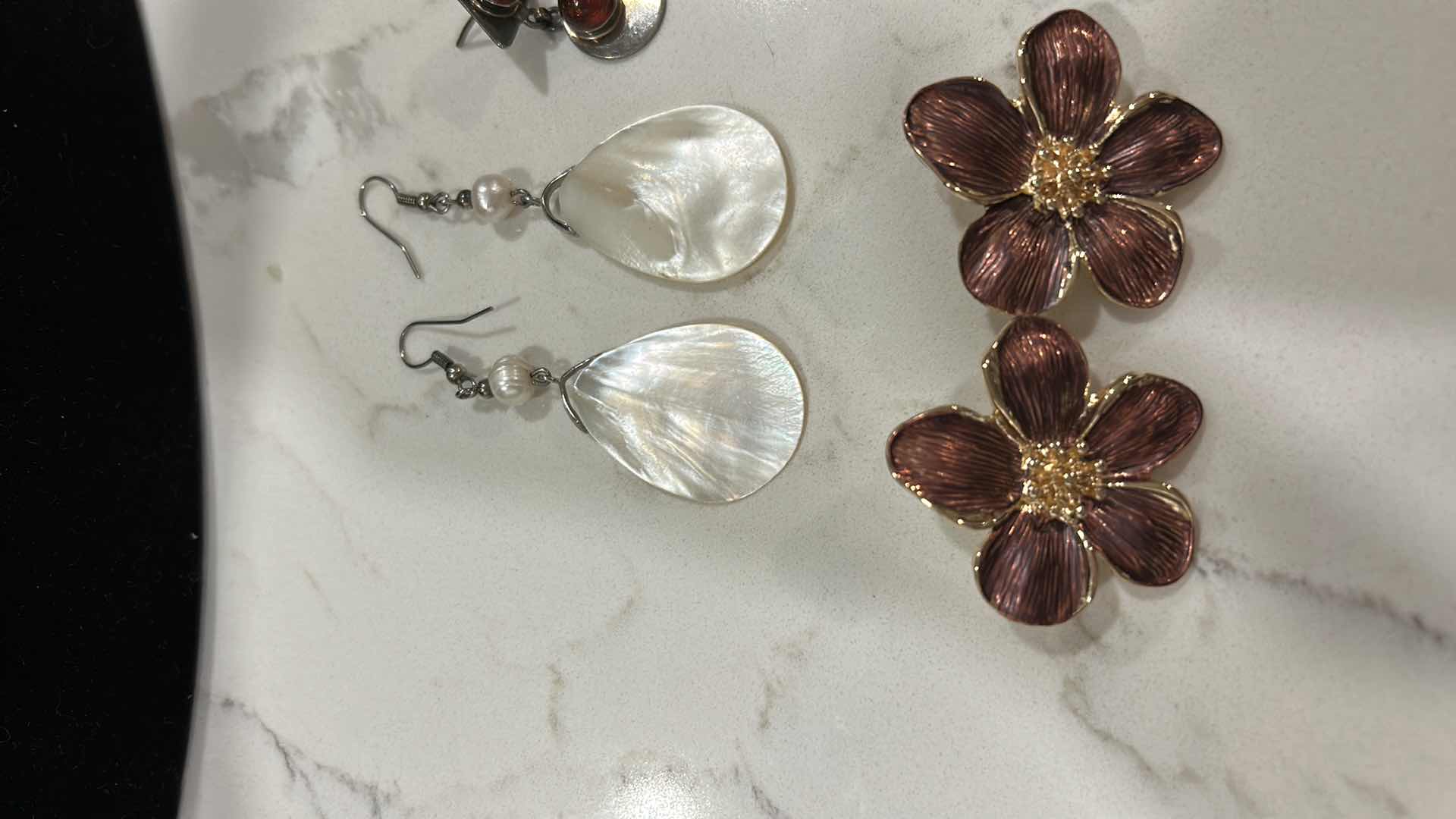 Photo 1 of JEWELRY -FIVE PAIRS OF EARRINGS