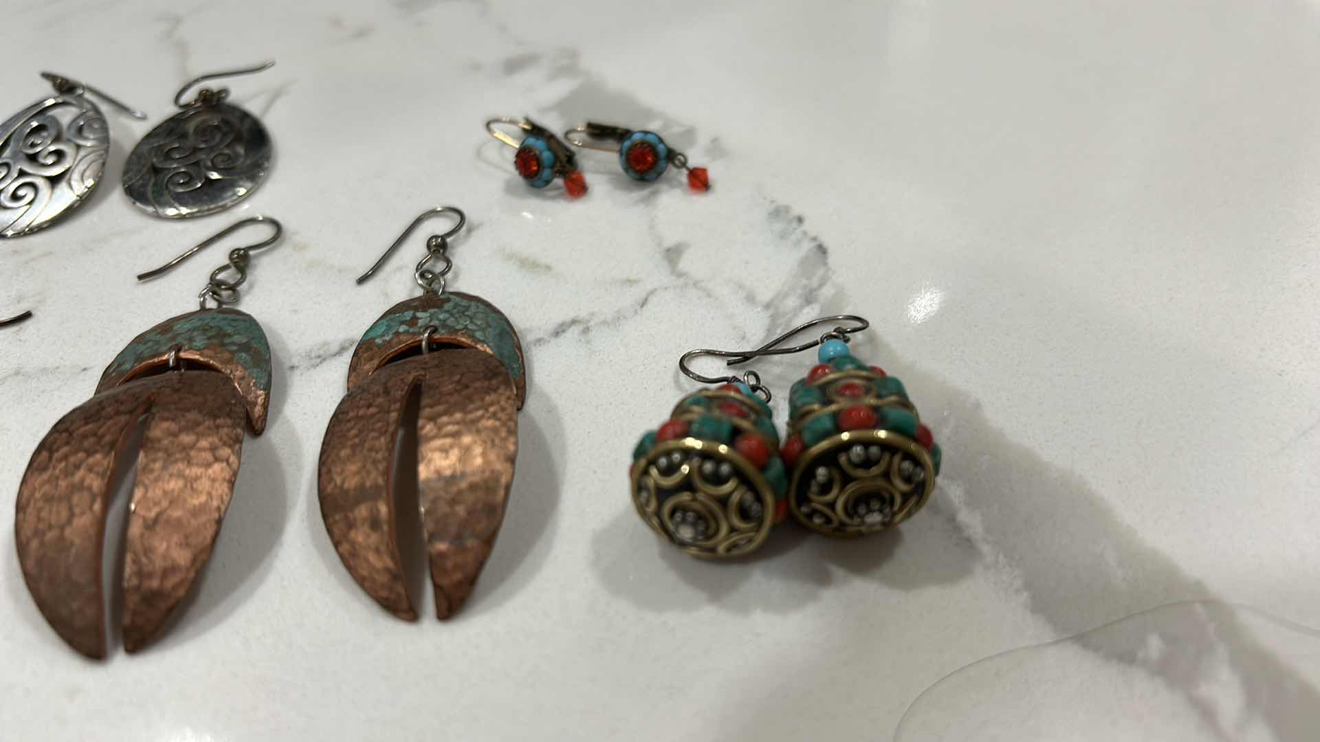 Photo 1 of JEWELRY – FIVE PAIR OF EARRINGS