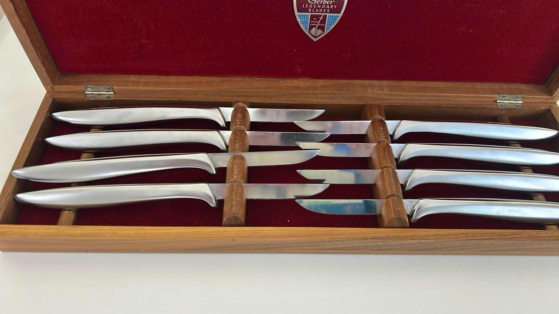 Photo 1 of 2- VINTAGE GERBER LEGENDARY BLADES "MIMING STRAK KNIFE SET