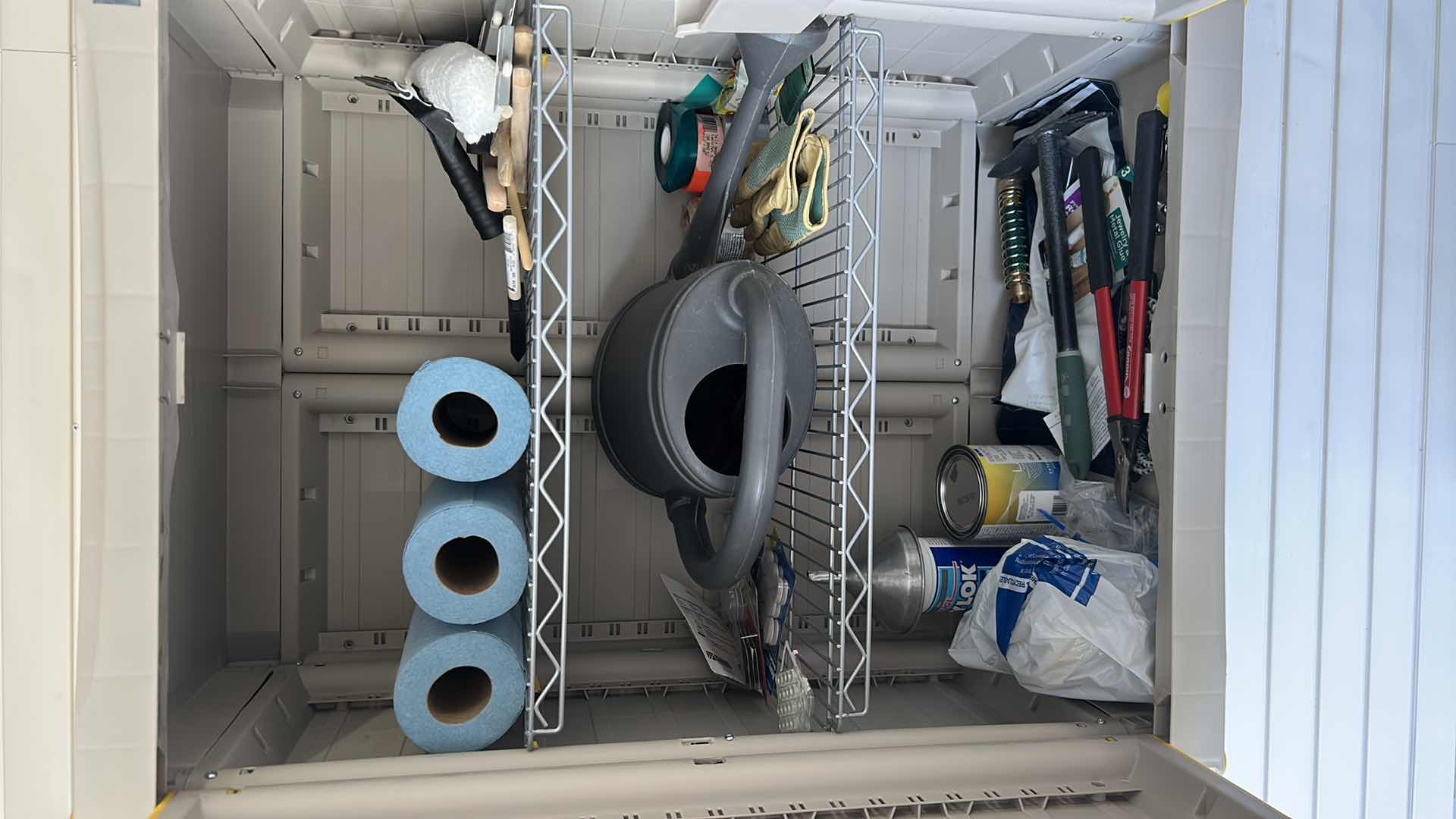 Photo 1 of CONTENTS OF GARAGE CABINET PAINT BRUSH TOOLS