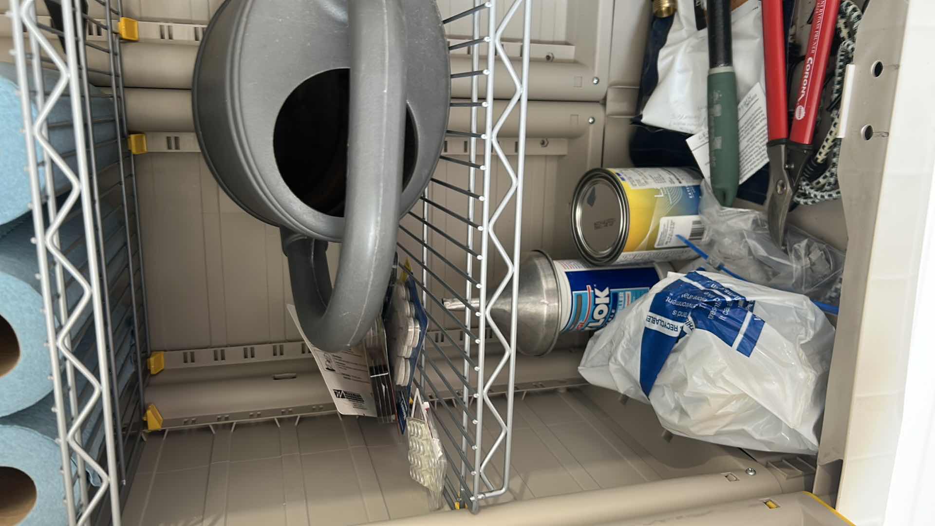 Photo 1 of CONTENTS OF GARAGE CABINET PAINT BRUSH TOOLS