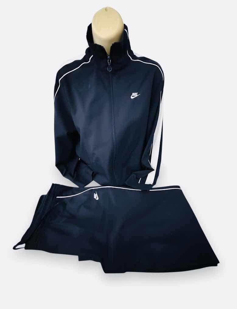 Photo 1 of NIKE TRACKSUIT NAVY BLUE W WHITE STRIPES (SIZE M)