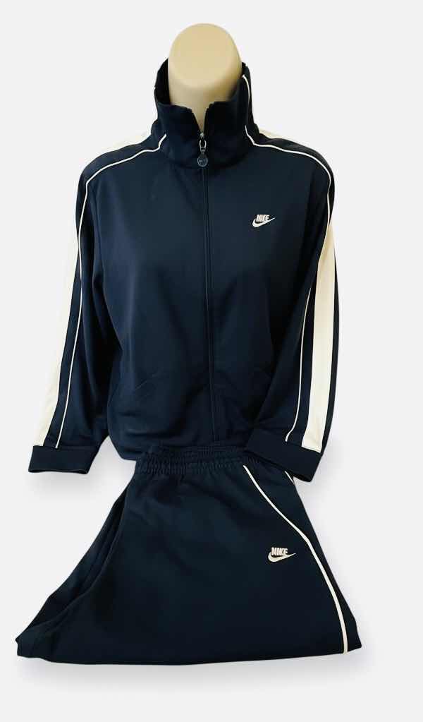 Photo 1 of NIKE TRACKSUIT NAVY BLUE W WHITE STRIPES (SIZE M)