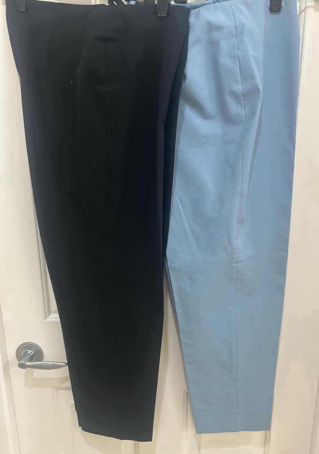 Photo 1 of PIAZZA SEMPIONE AUDREY BLACK AND LT BLUE CAPRIS SIZE 46
