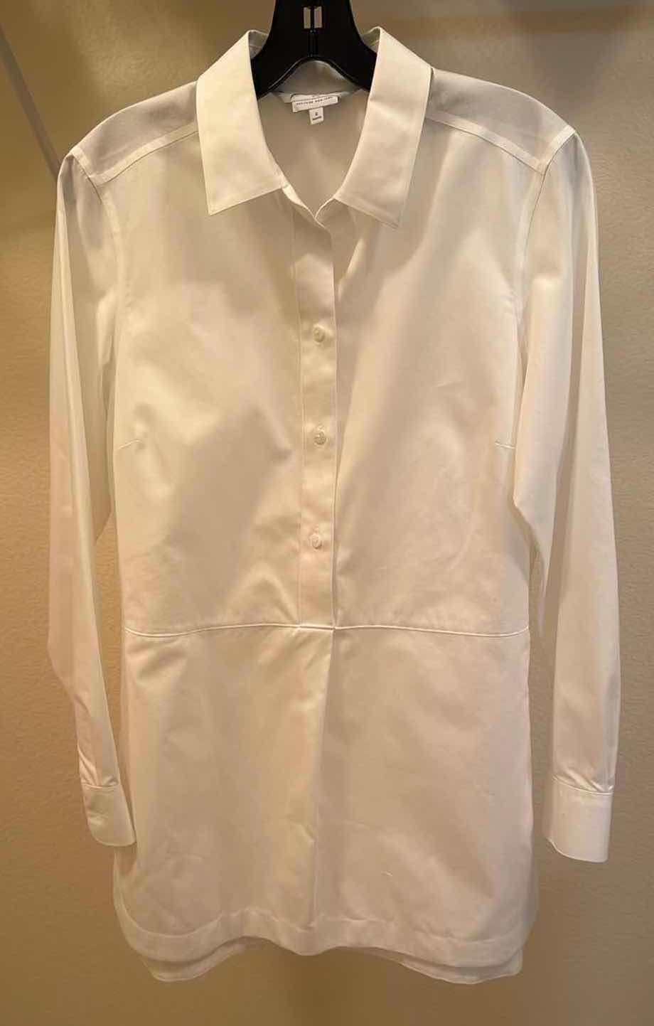 Photo 1 of FOXCROFT NYC WHITE TUXEDO STYLE BLOUSE (6)