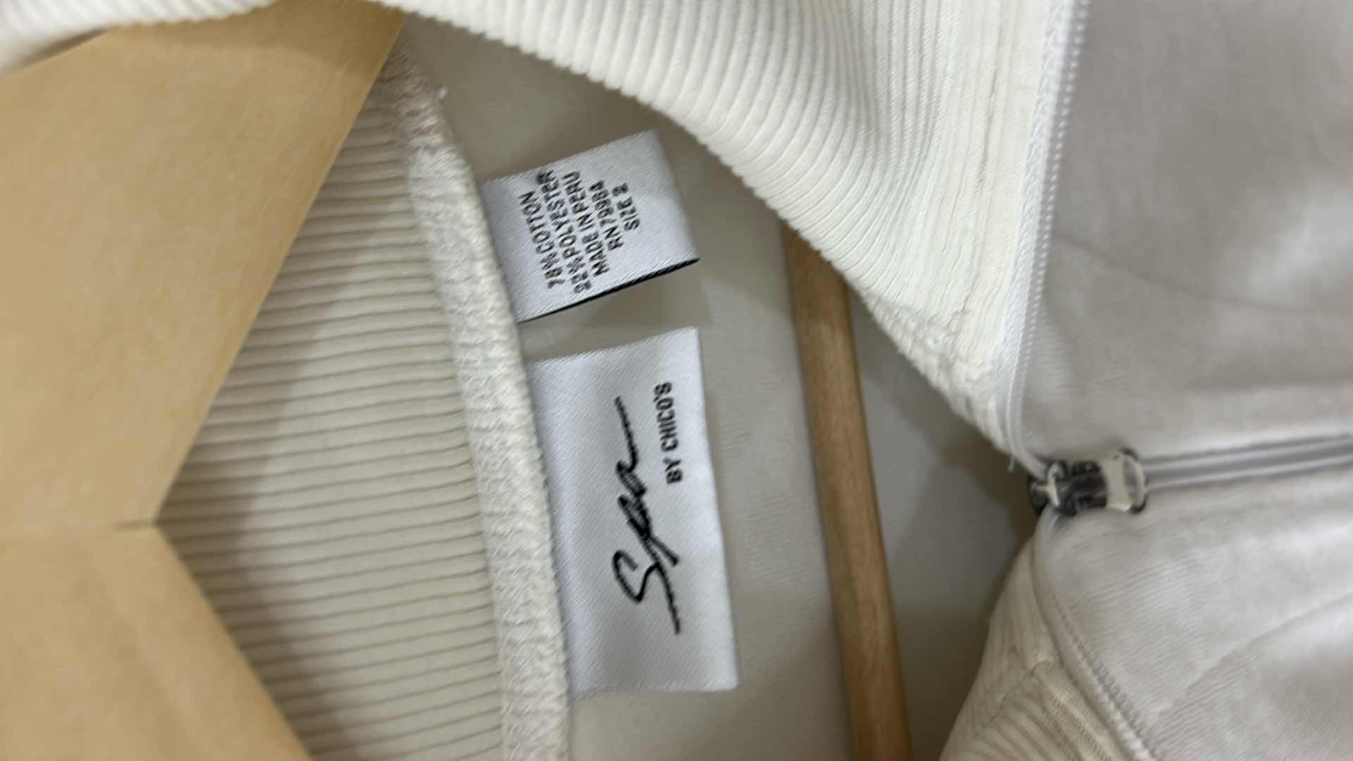 Photo 1 of 2- FULL ZIPPED NIKE & CHICO SWEATSHIRT (SIZE 2,P)