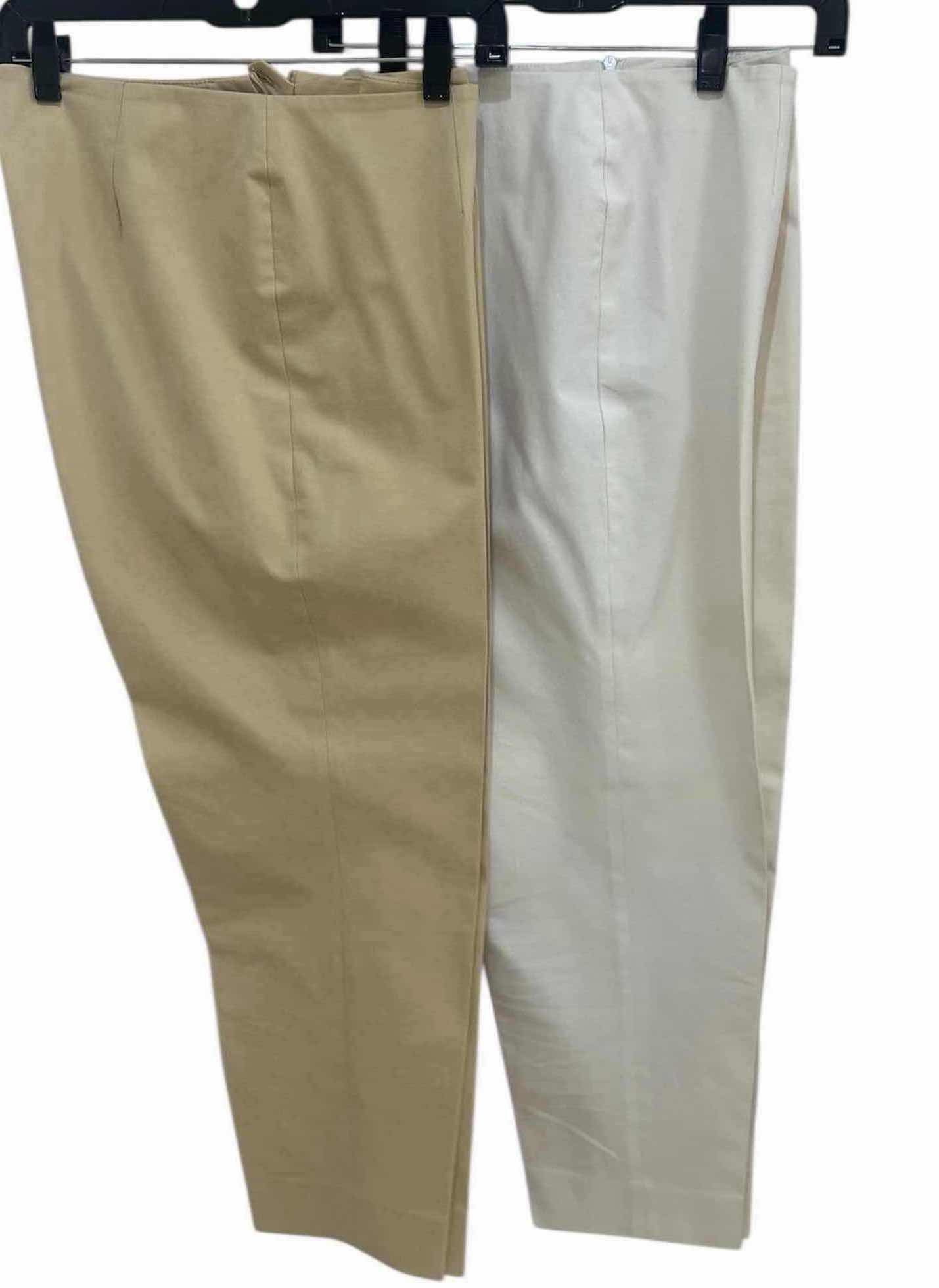 Photo 1 of PIAZZA SEMPIONE AUDREY WHITE AND BEIGE CAPRIS SIZE 46