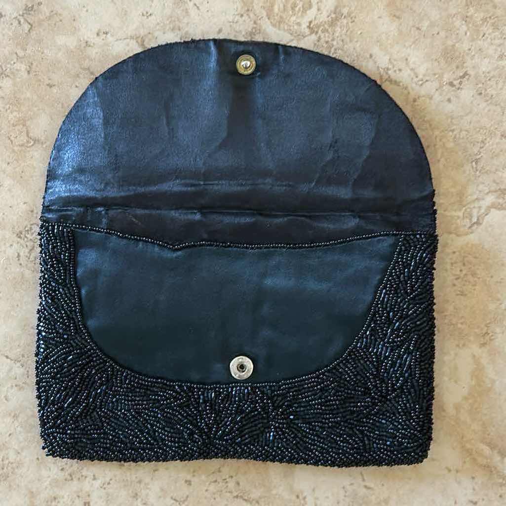 Photo 1 of BLACK BEADED CLUTCH