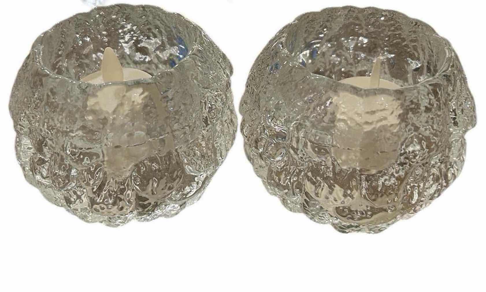 Photo 1 of 4-KOSTA BODA SNOWBALL VOTIVE