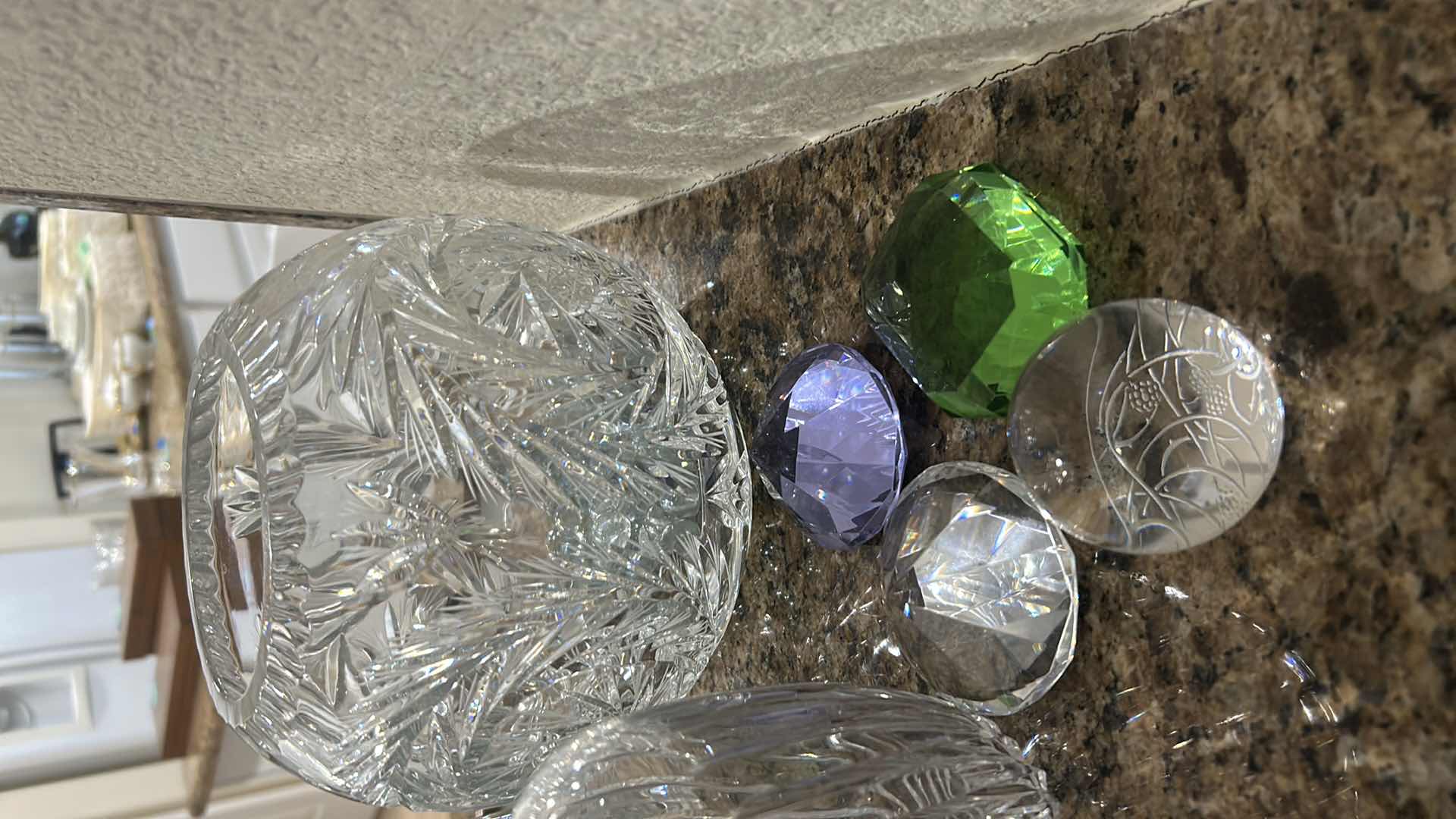 Photo 1 of 4 CRYSTAL VASES 4 GEMS