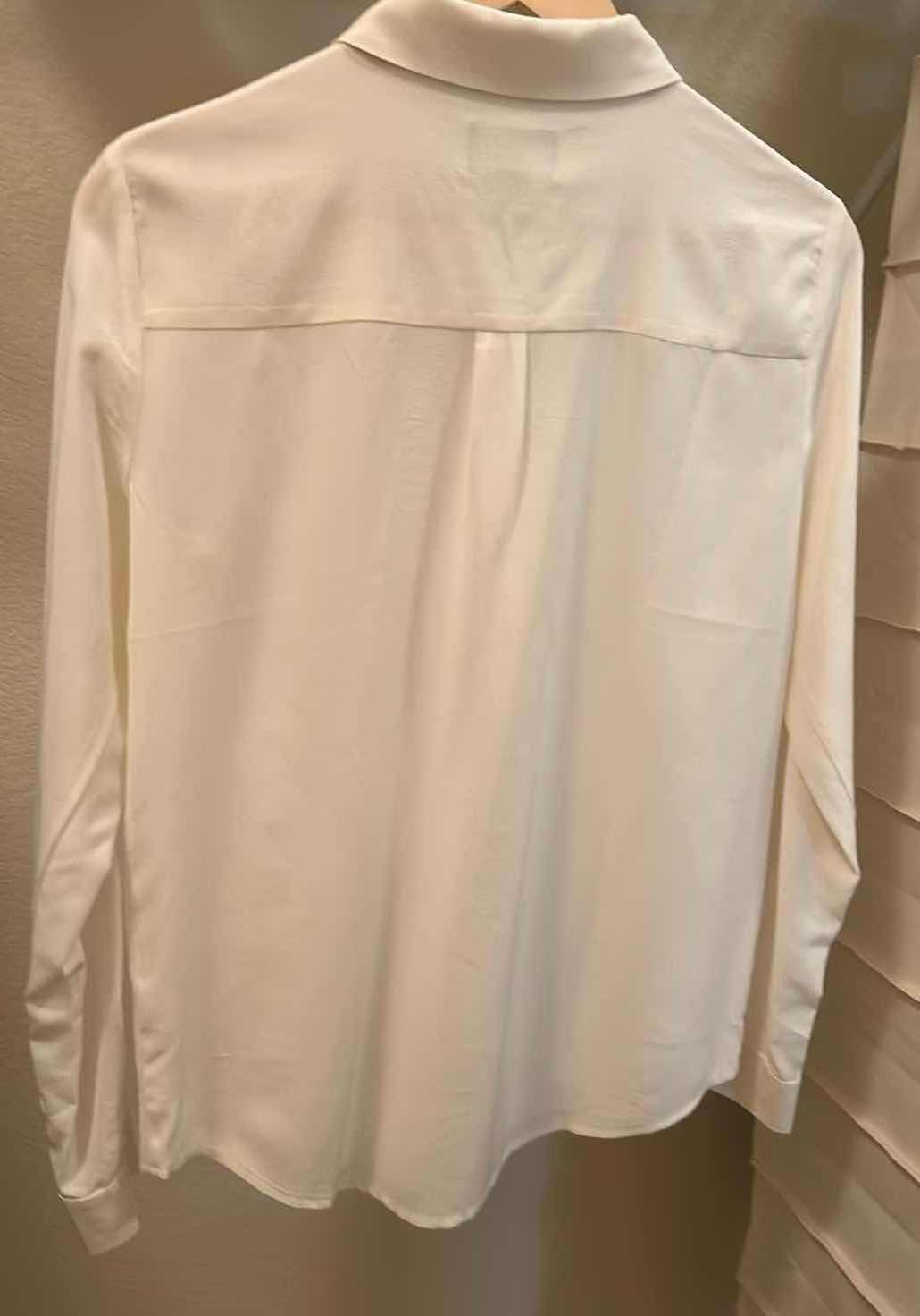 Photo 1 of ELEGANT IVORY SILK BUTTON DOWN BLOUSE FROM PURE COLLECTION SIZE 4