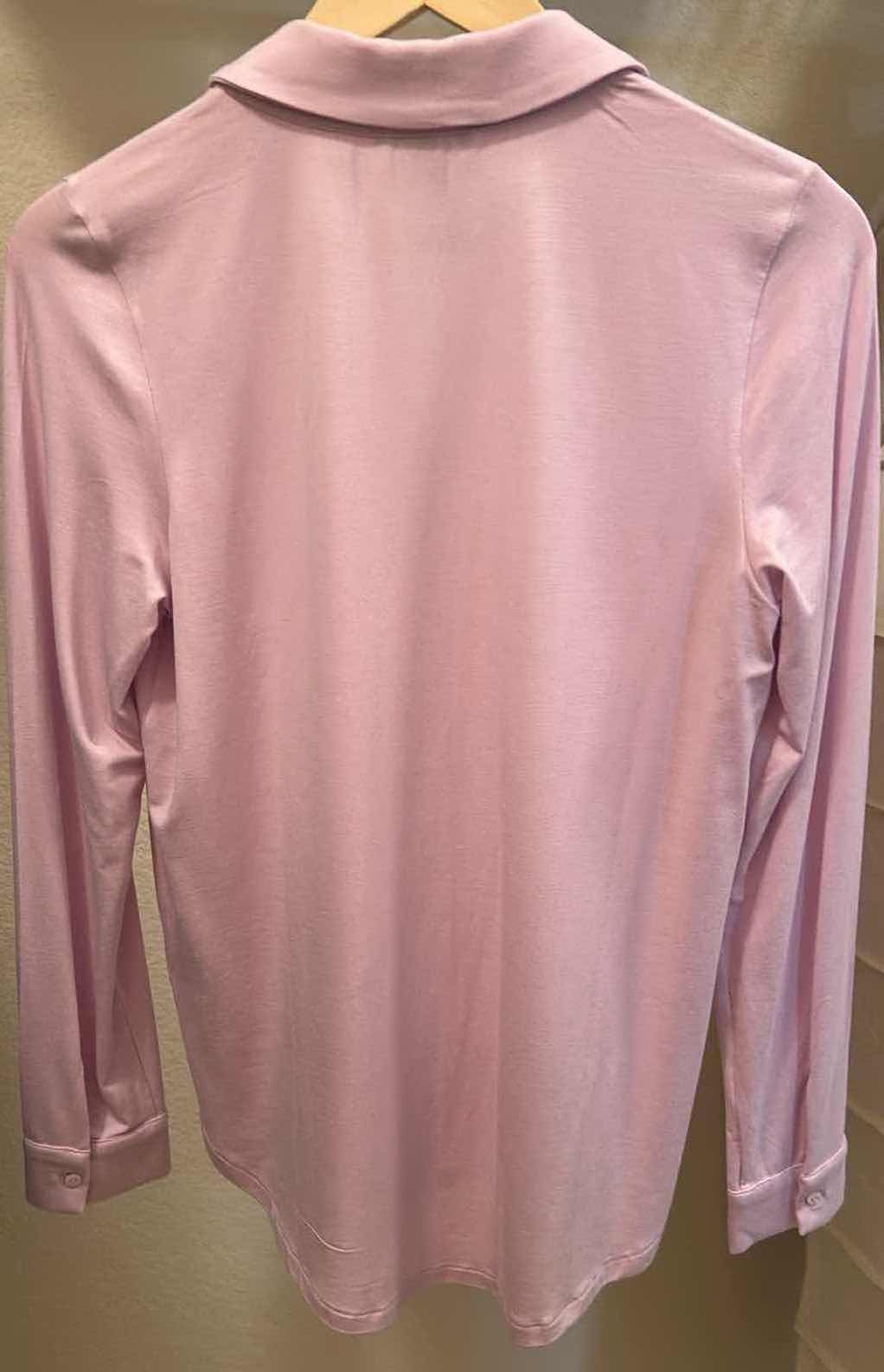 Photo 1 of ELEGANT PINK SILK BUTTON DOWN BLOUSE FROM PURE COLLECTION SIZE 4