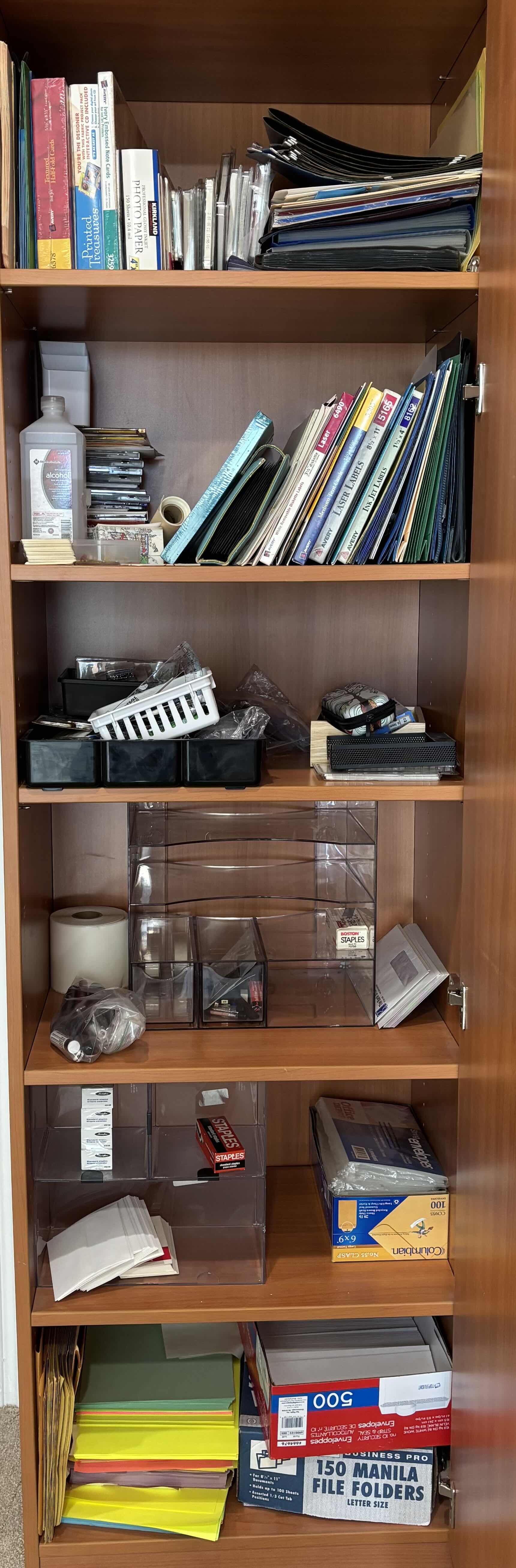 Photo 1 of CONTENTS OF OFFICE CABINET